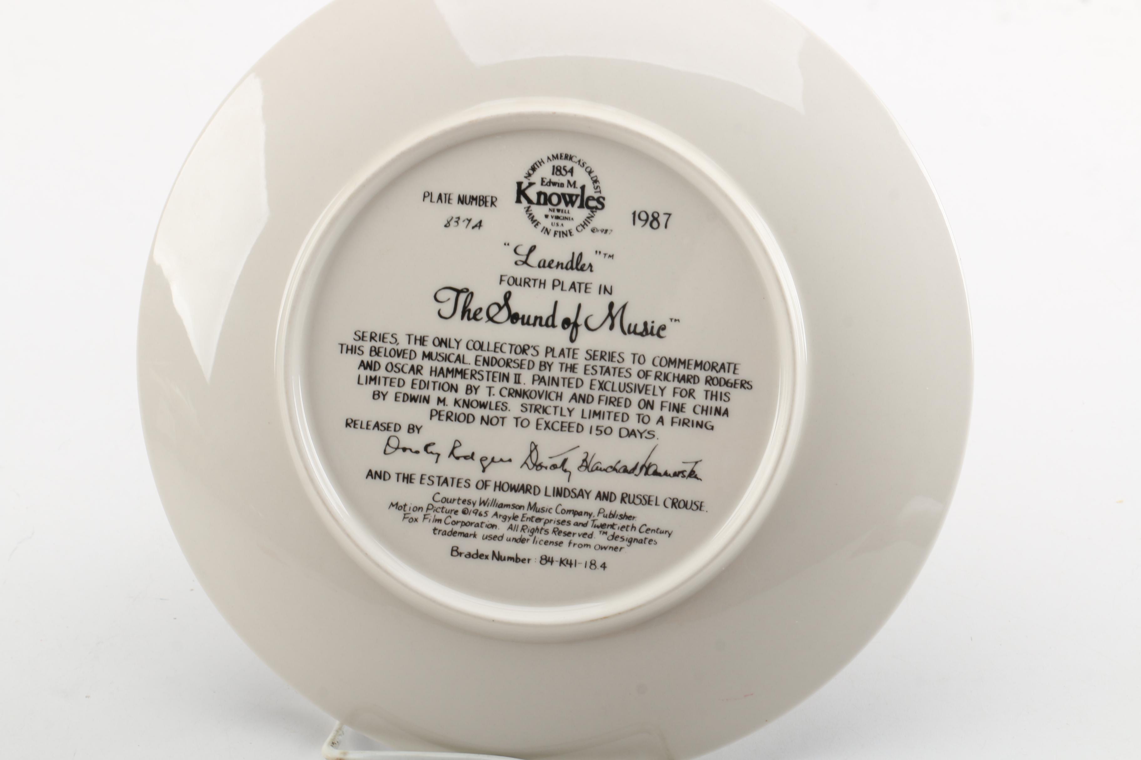 Knowles "The Sound of Music" Porcelain Collector Plate