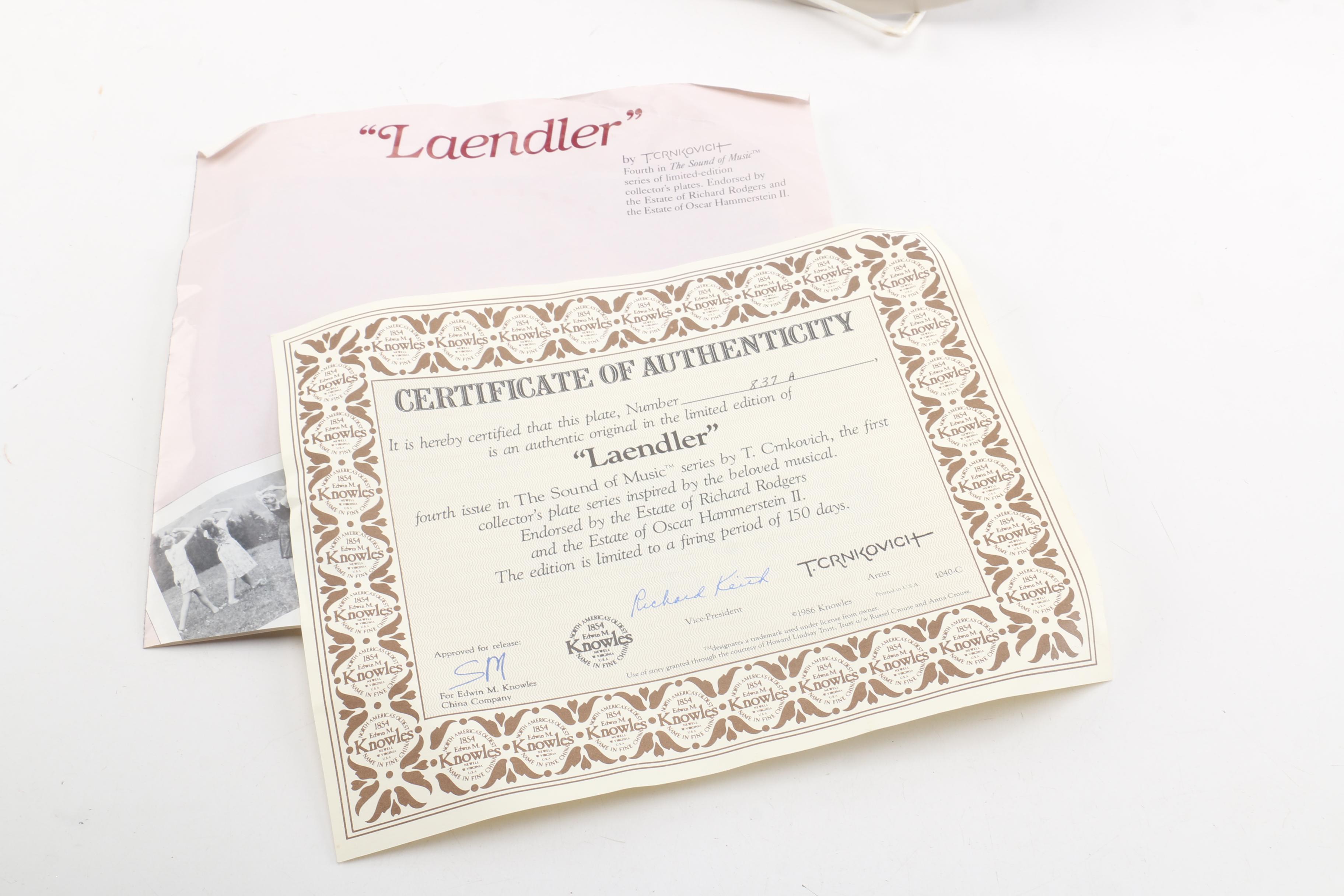 Knowles "The Sound of Music" Porcelain Collector Plate