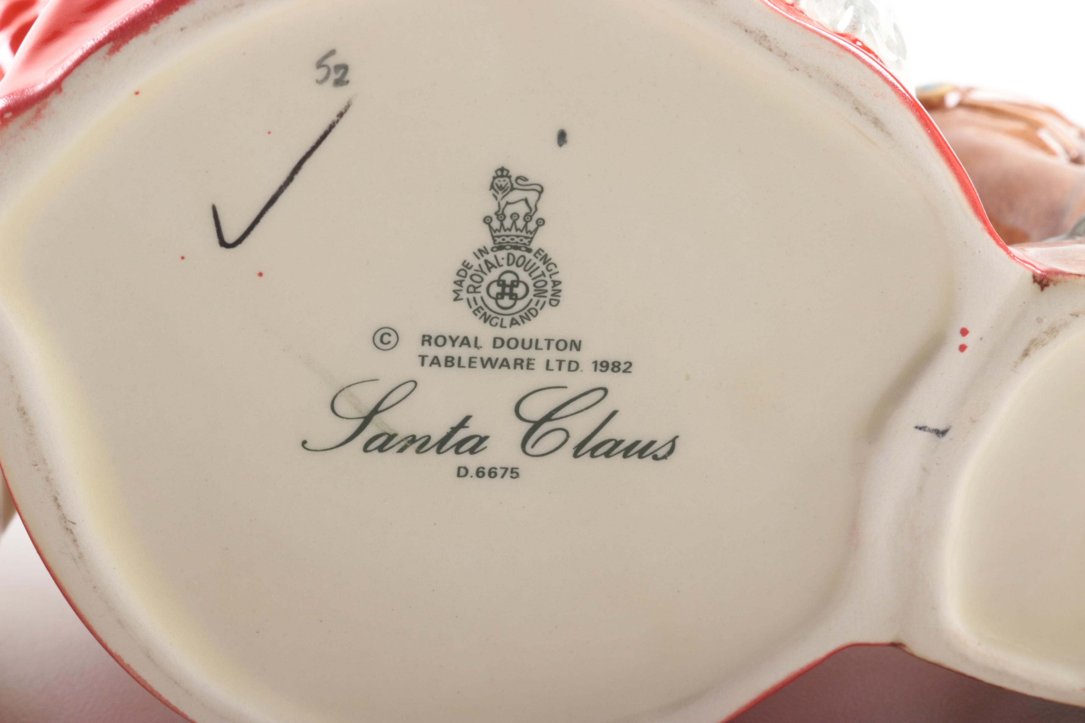 Vintage Royal Doulton "Santa Claus" Character Jugs and Figurine