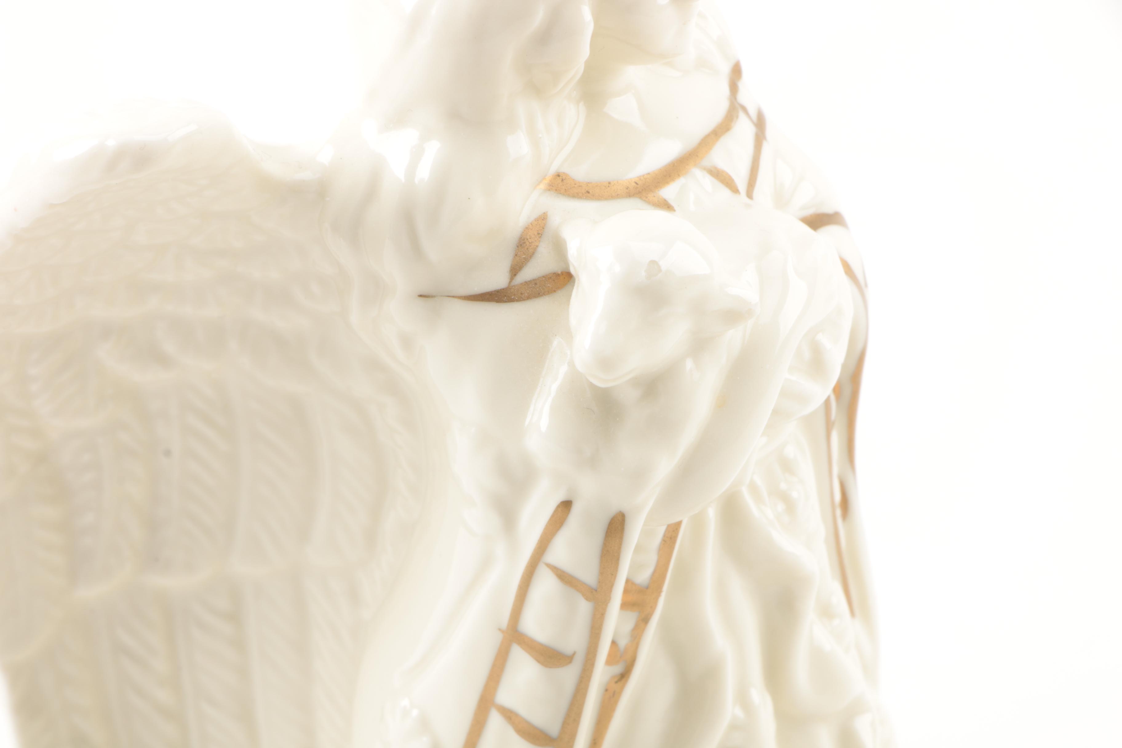 Ceramic Angel Music Box Figurine