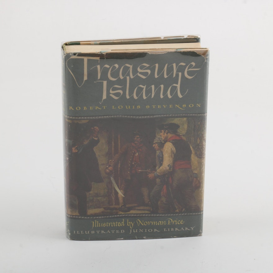 1947 Illustrated Junior Library Edition of "Treasure Island" by Robert Stevenson