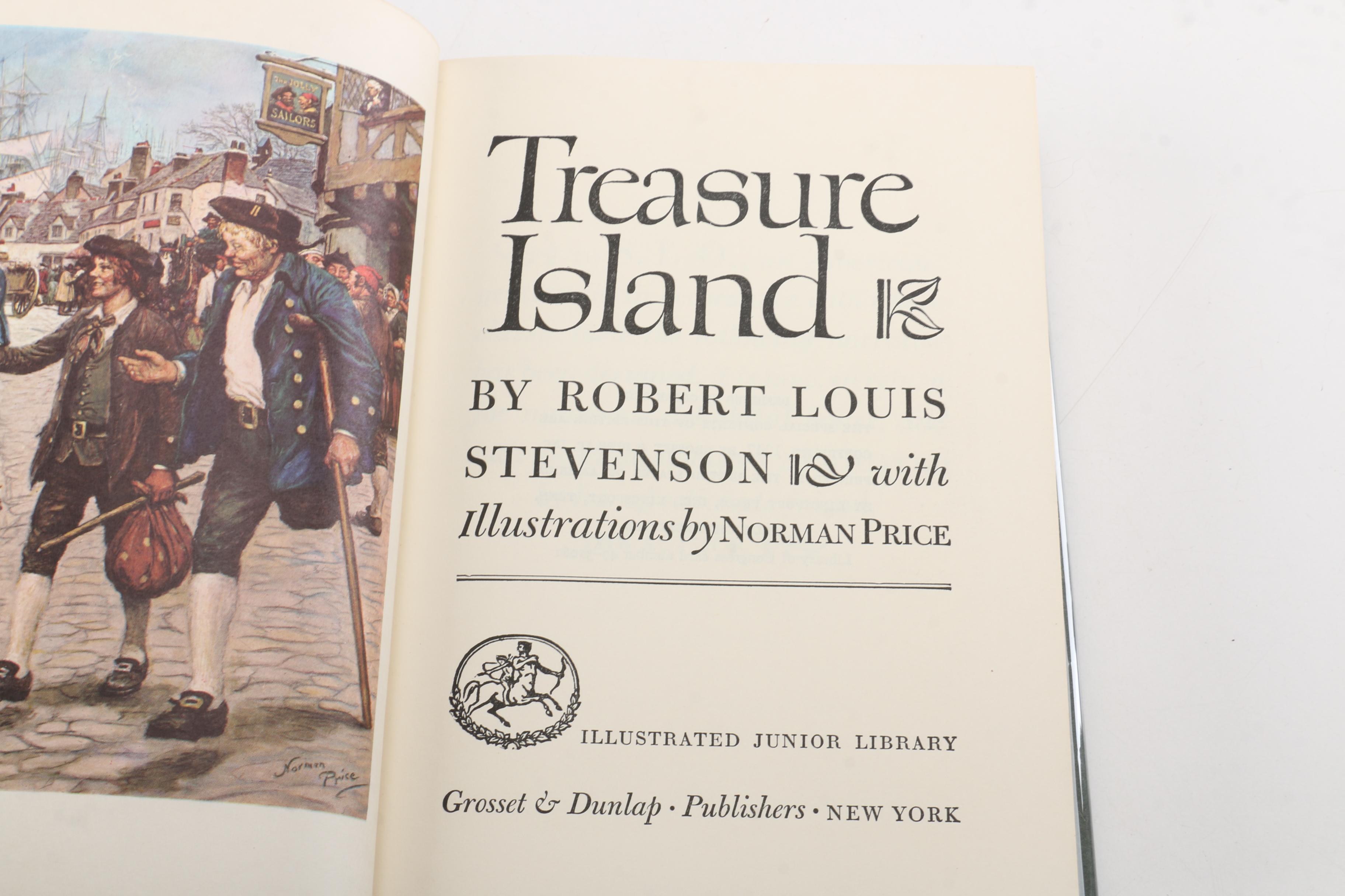 1947 Illustrated Junior Library Edition of "Treasure Island" by Robert Stevenson