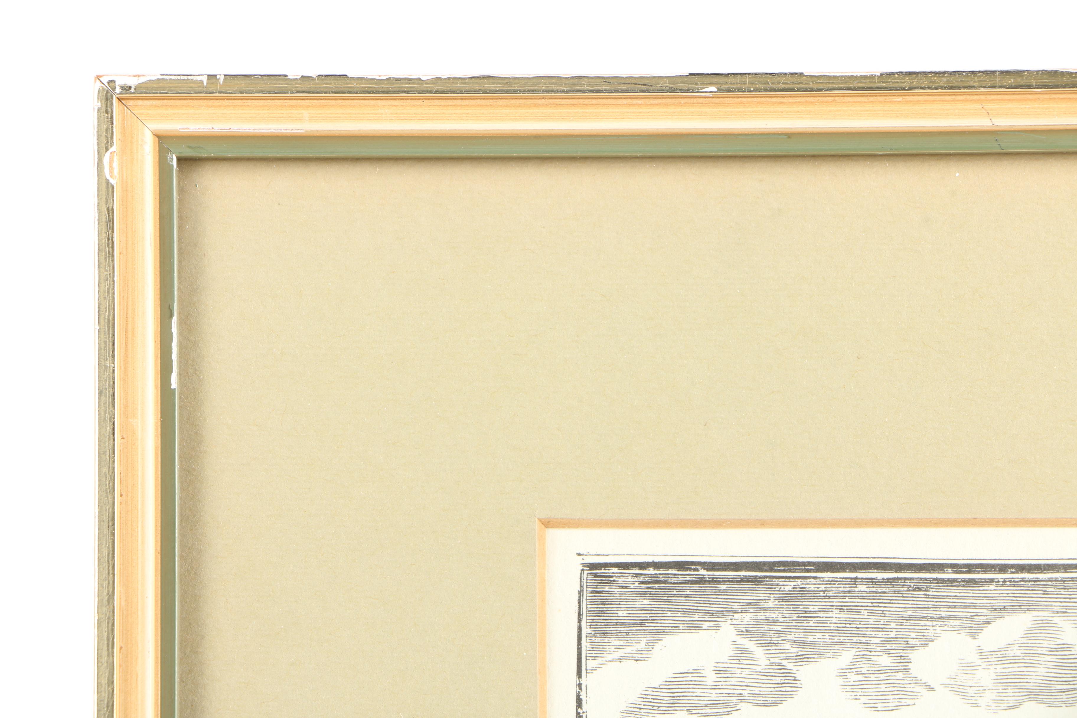 Reproduction Engraving "Prospect Des Kornmarckts zu Basel"