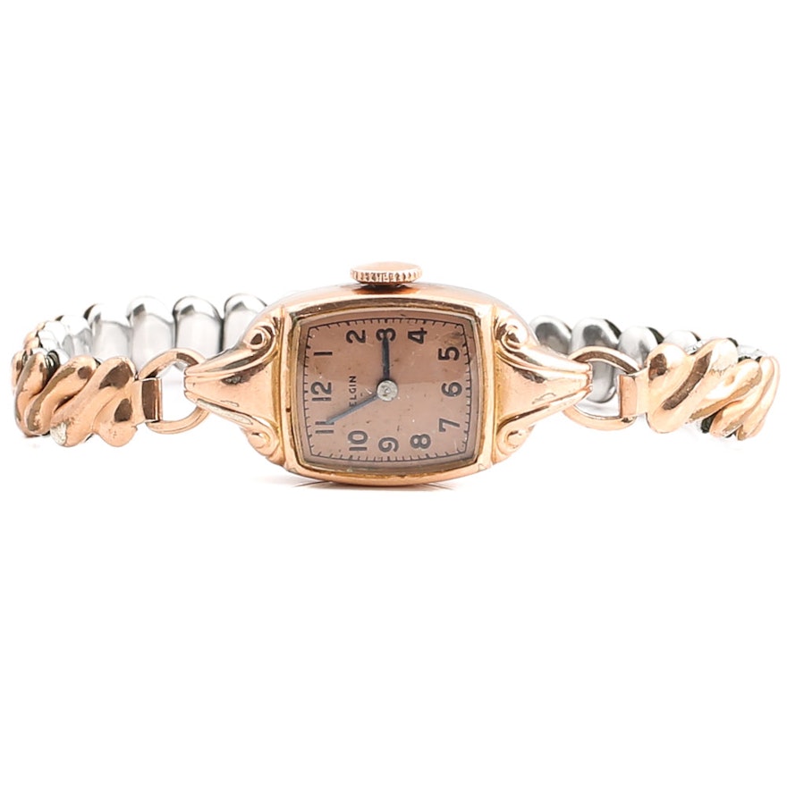 Elgin Gold Filled Wristwatch with a Rose Gold Wash
