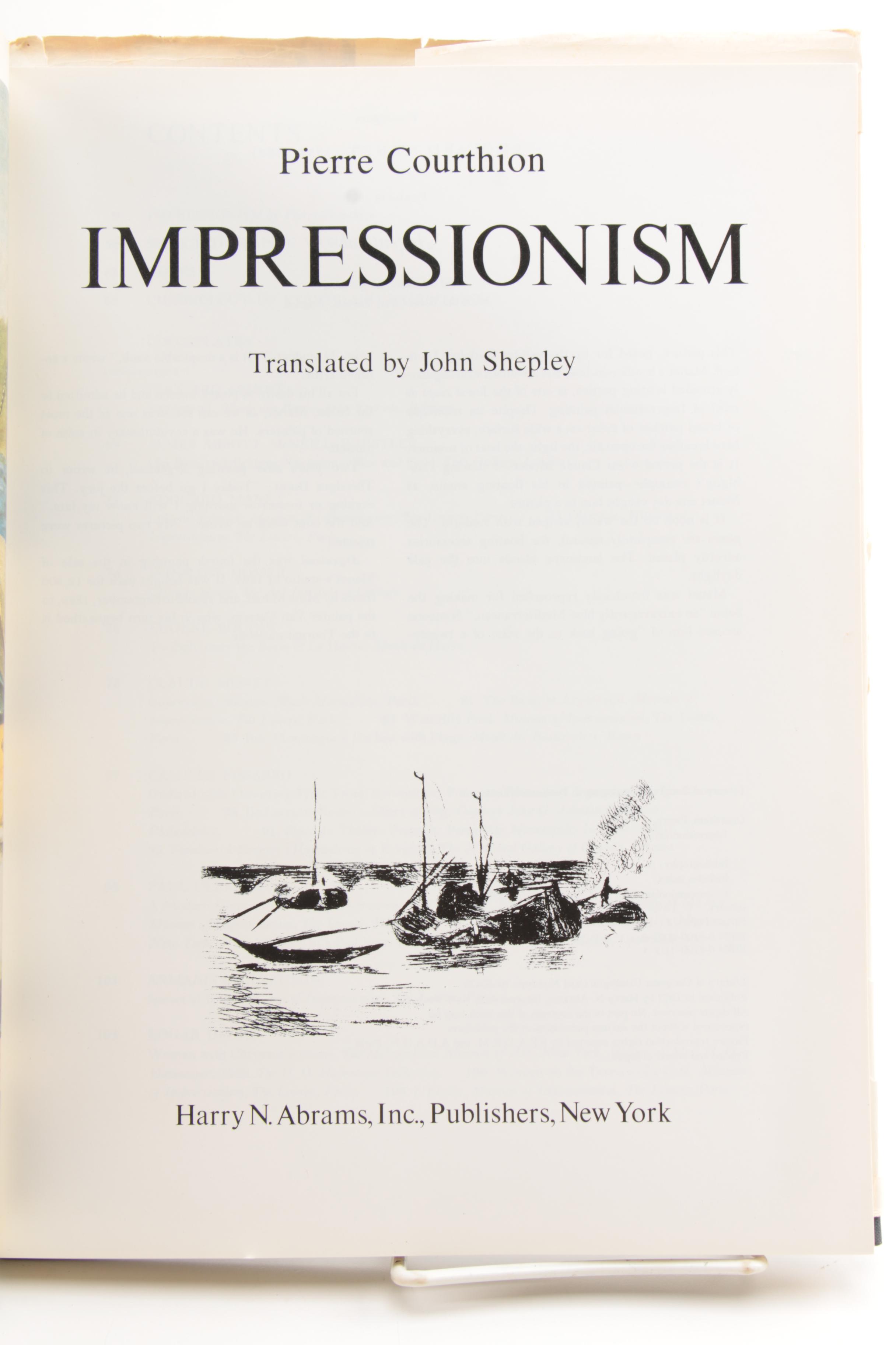 1977 "Impressionism" by Pierre Courthion and Other Art Books