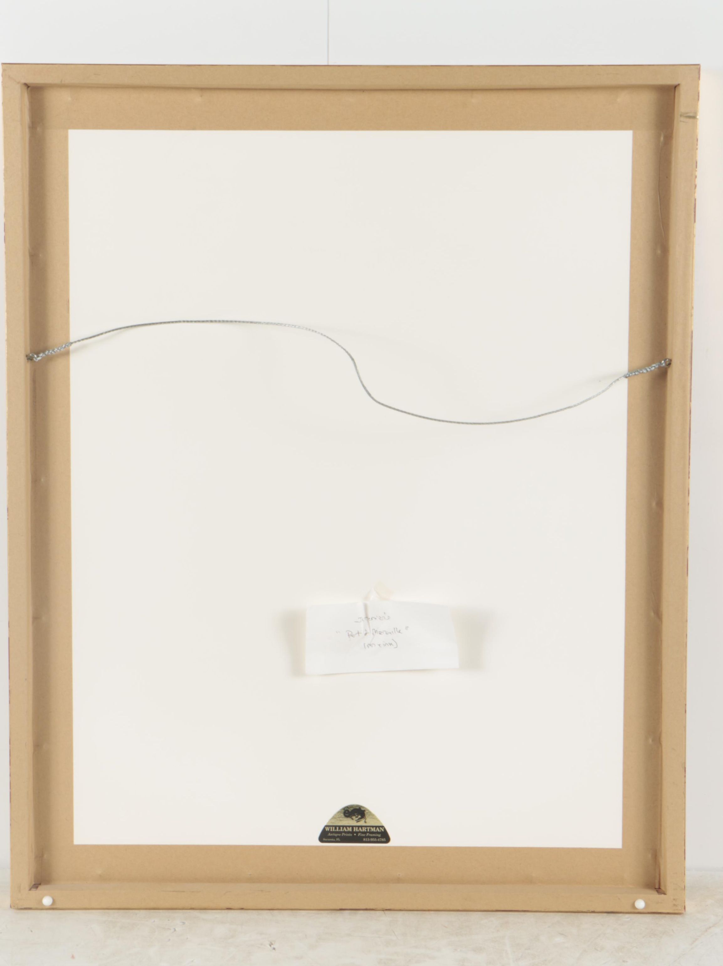 Richard Jeranian Pen and Ink Drawing "Le Port de Marseille"