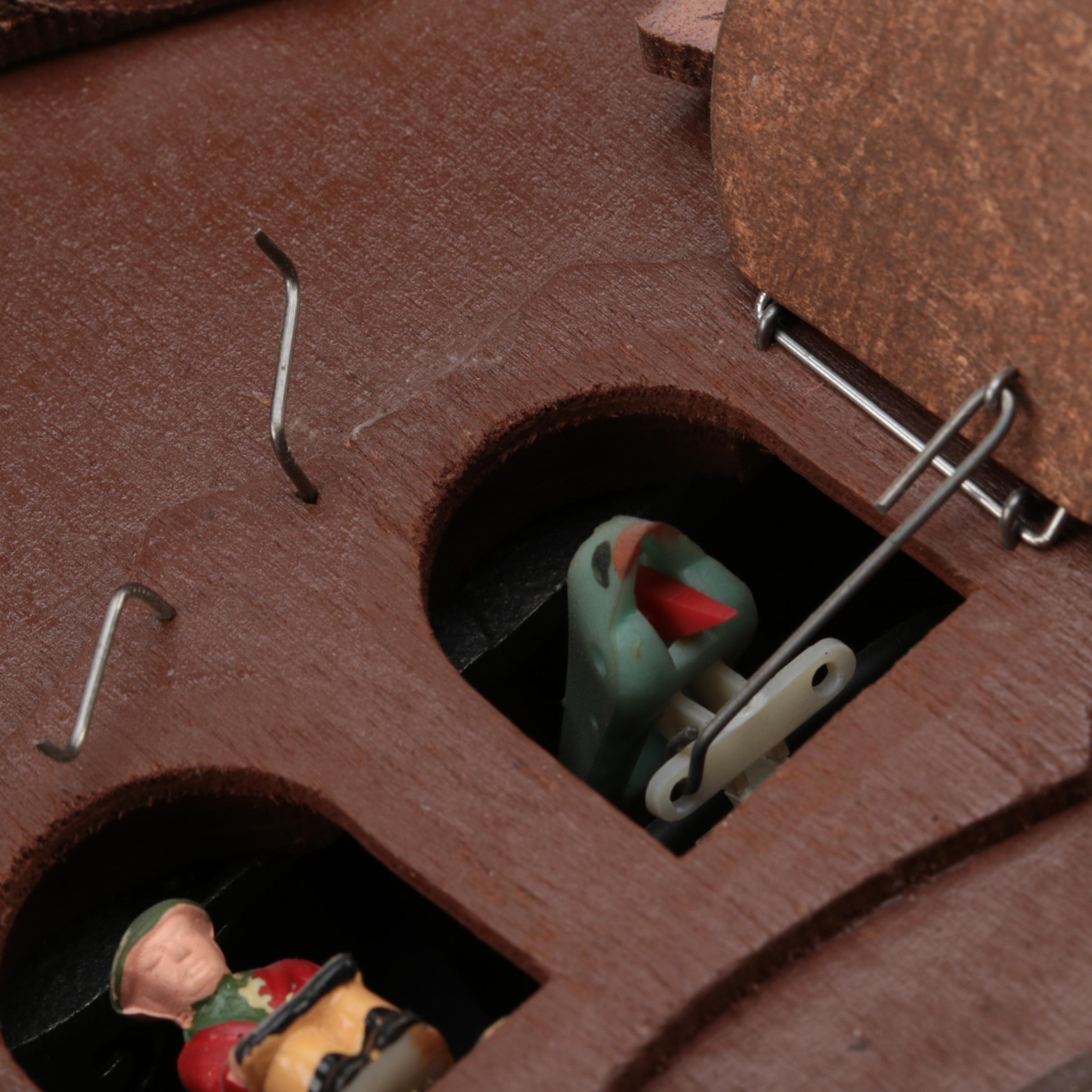 Edelweiss "Happy Wanderer" Wooden Cuckoo Clock