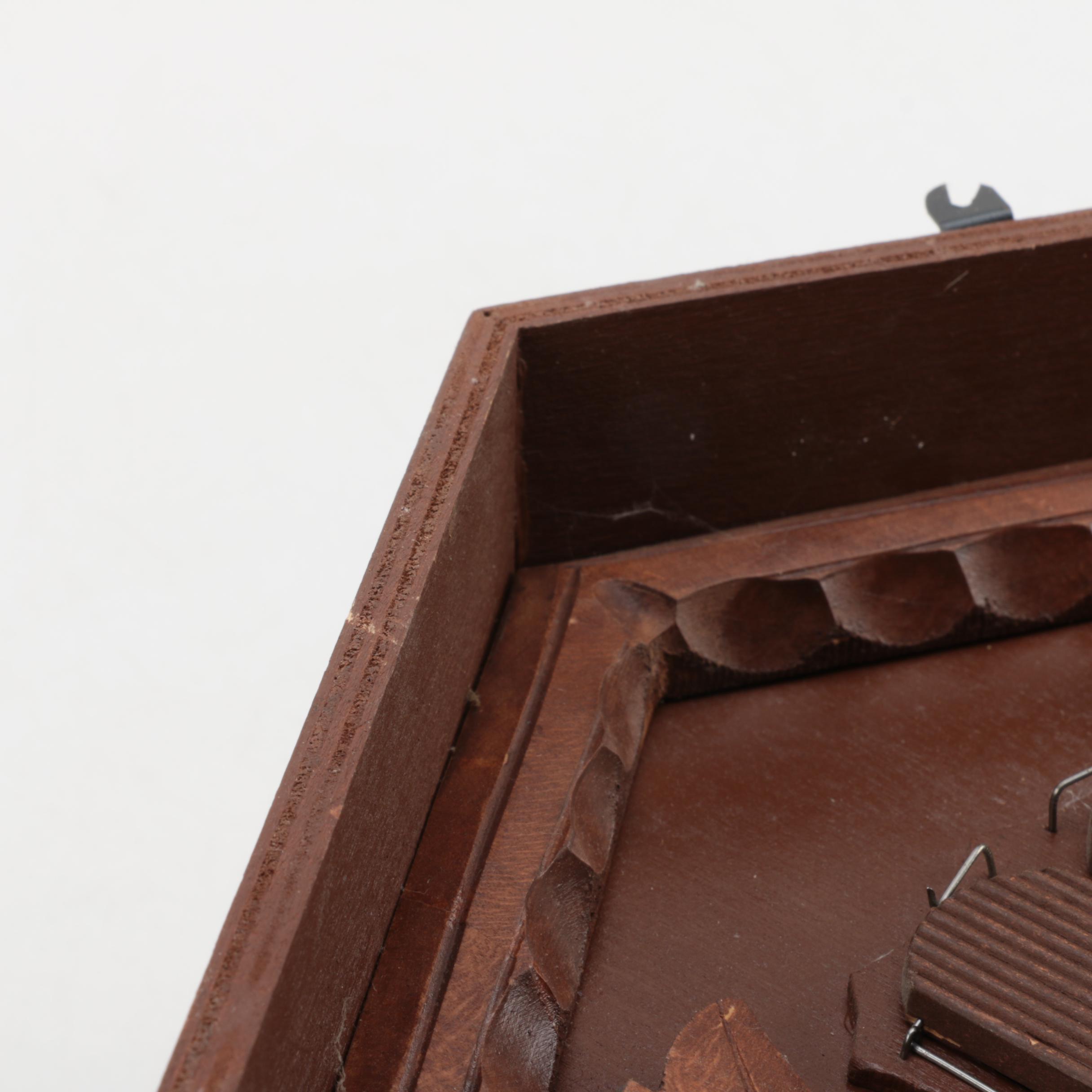 Edelweiss "Happy Wanderer" Wooden Cuckoo Clock