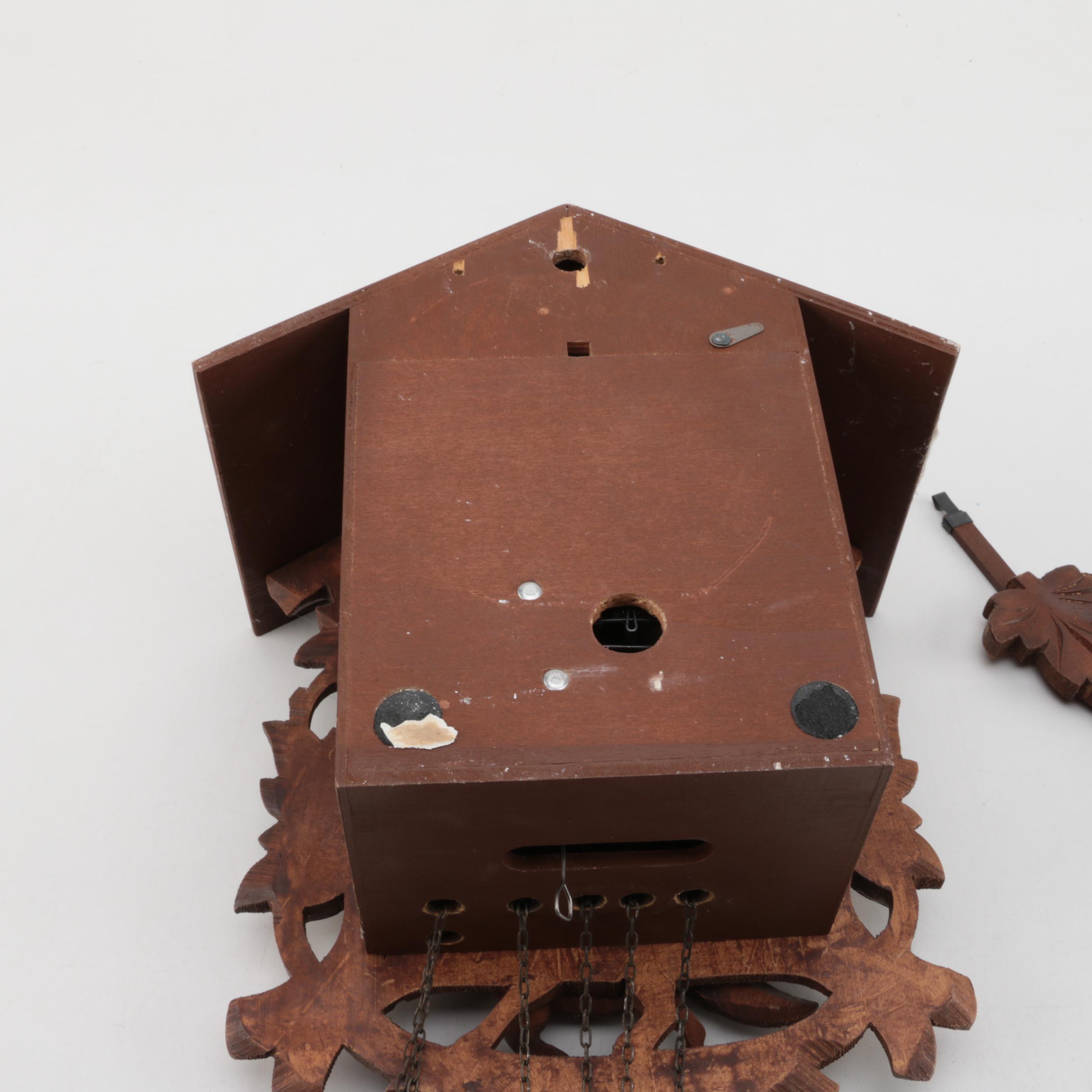 Edelweiss "Happy Wanderer" Wooden Cuckoo Clock