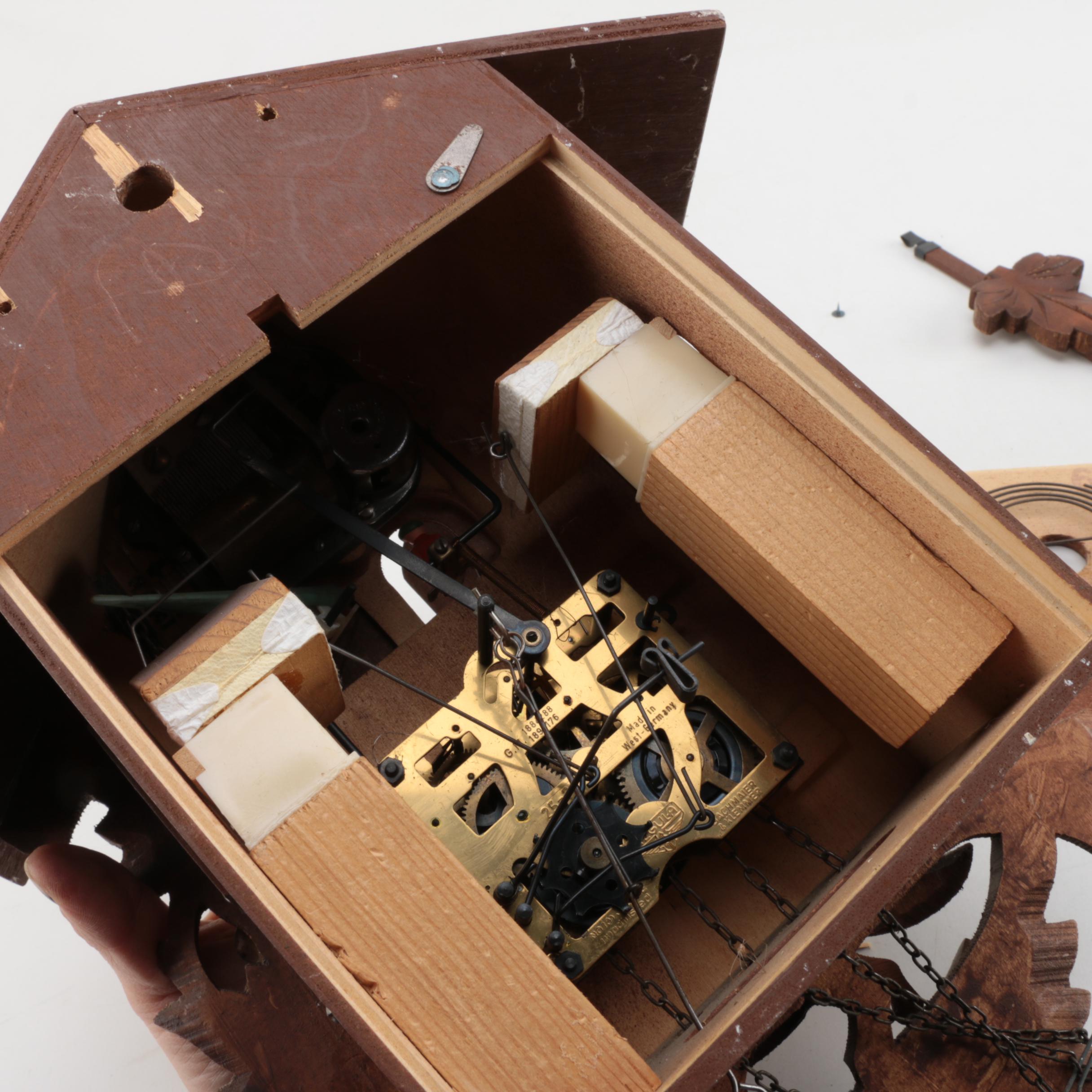 Edelweiss "Happy Wanderer" Wooden Cuckoo Clock