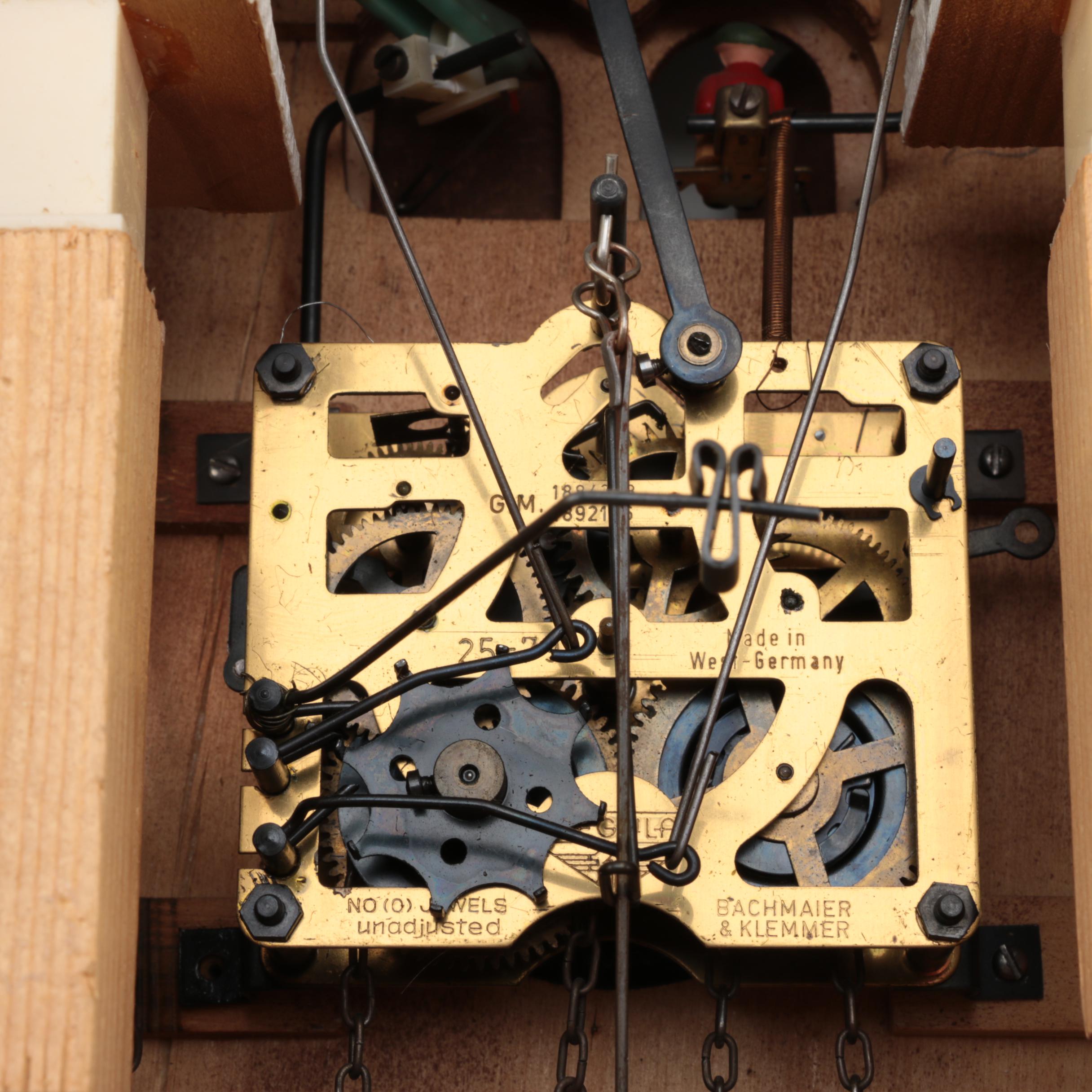 Edelweiss "Happy Wanderer" Wooden Cuckoo Clock