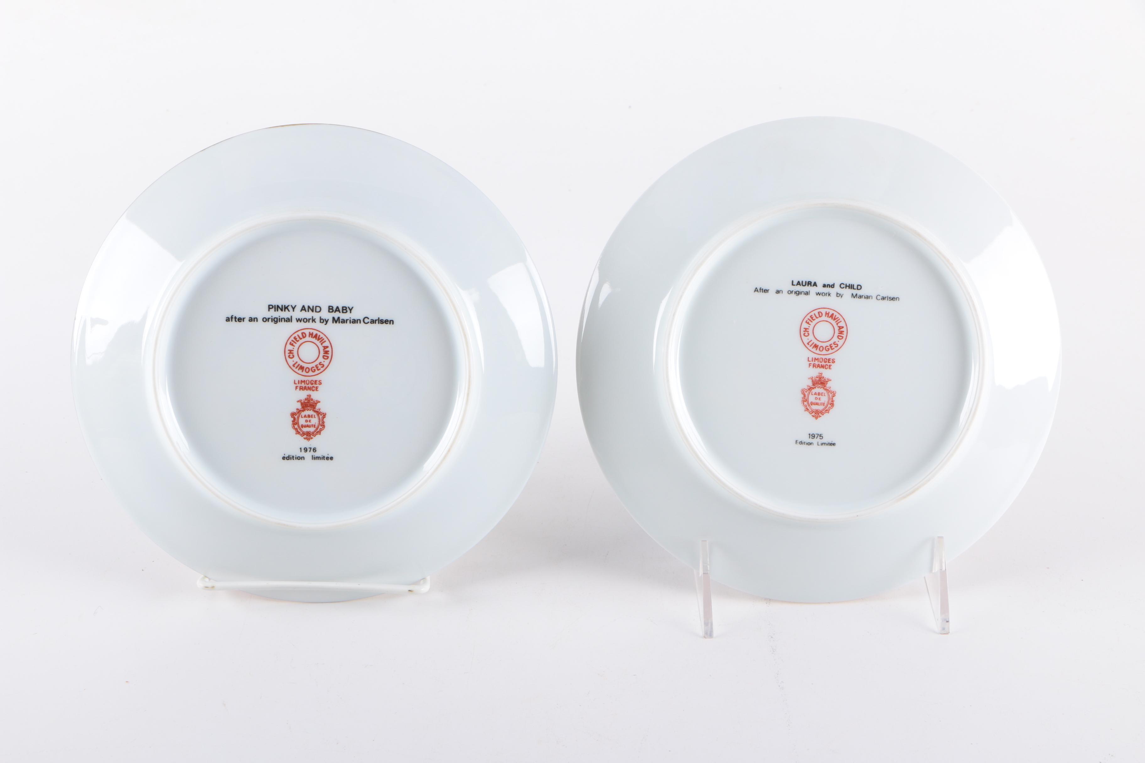 Pair of Limoges Limited Edition Plates