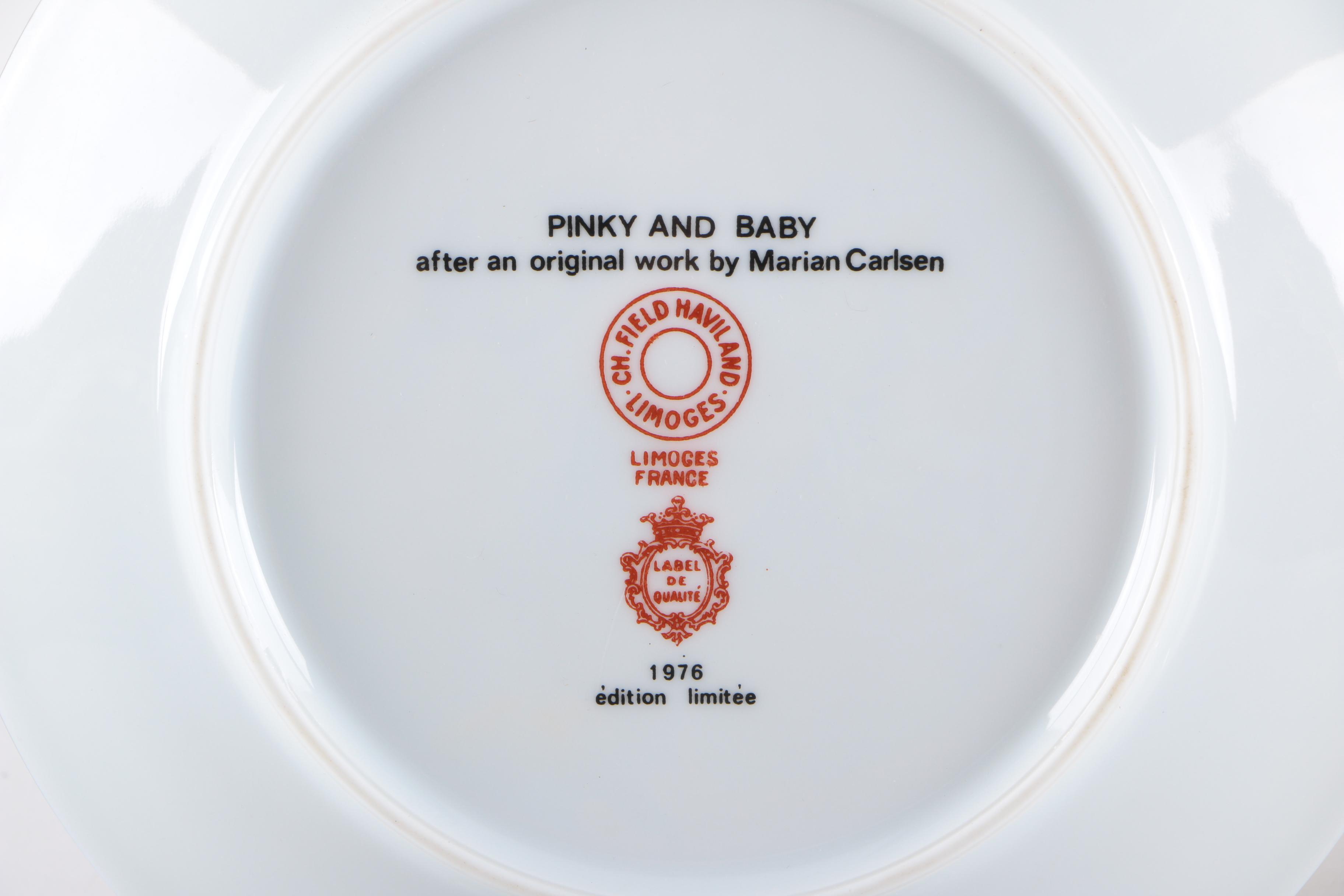 Pair of Limoges Limited Edition Plates