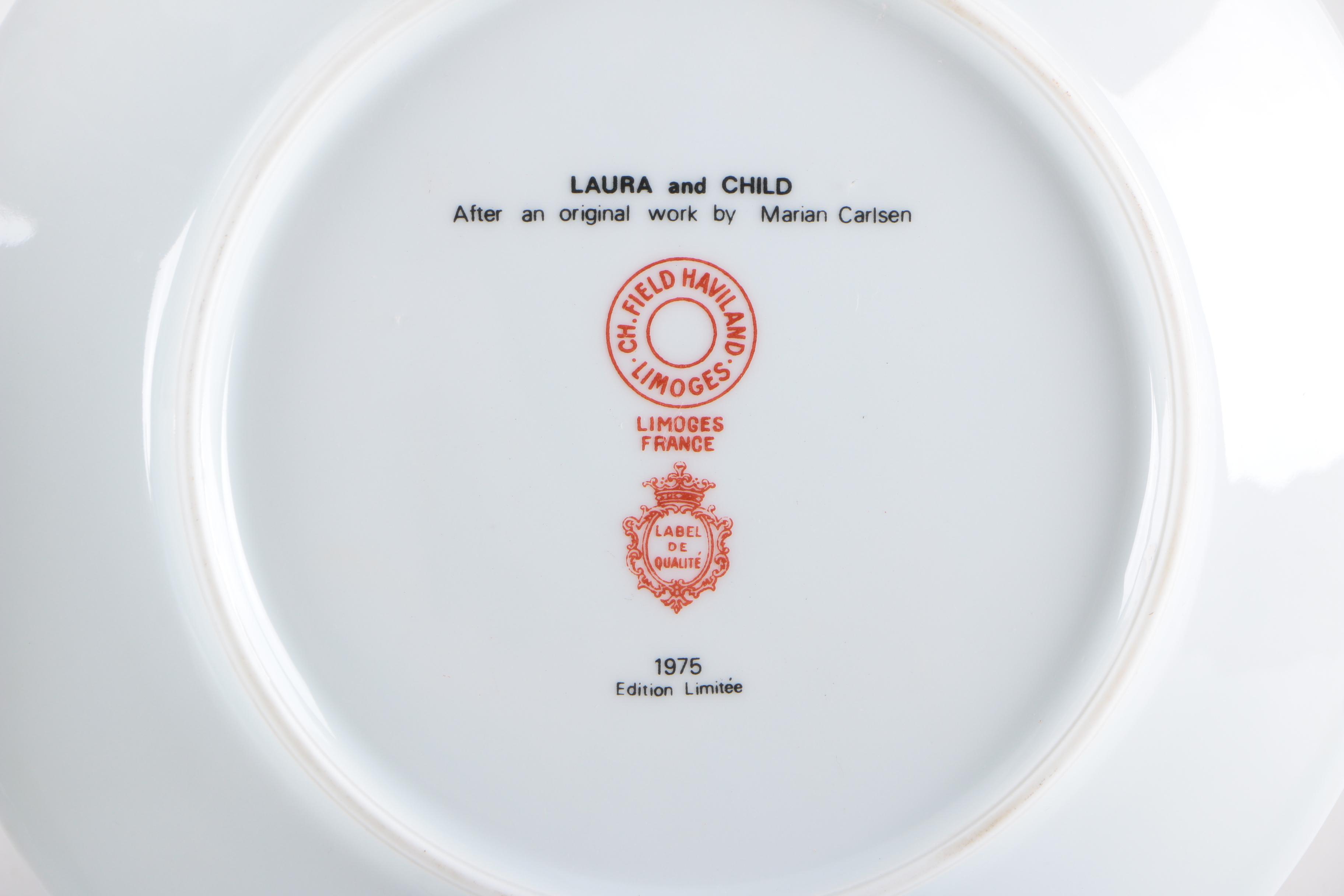 Pair of Limoges Limited Edition Plates
