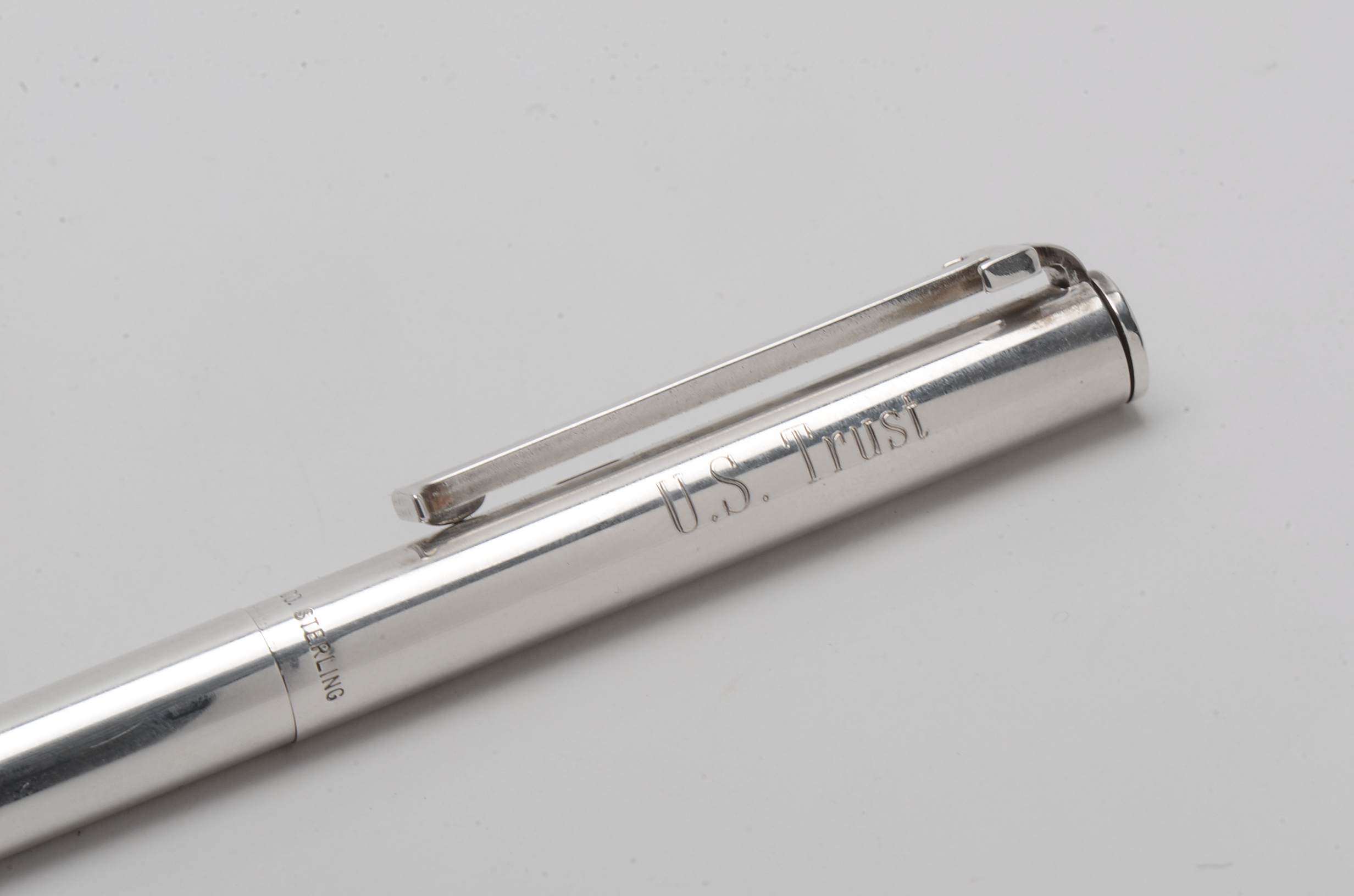 Tiffany & Co Sterling Silver "T-Clip" Twist Ballpoint Pen