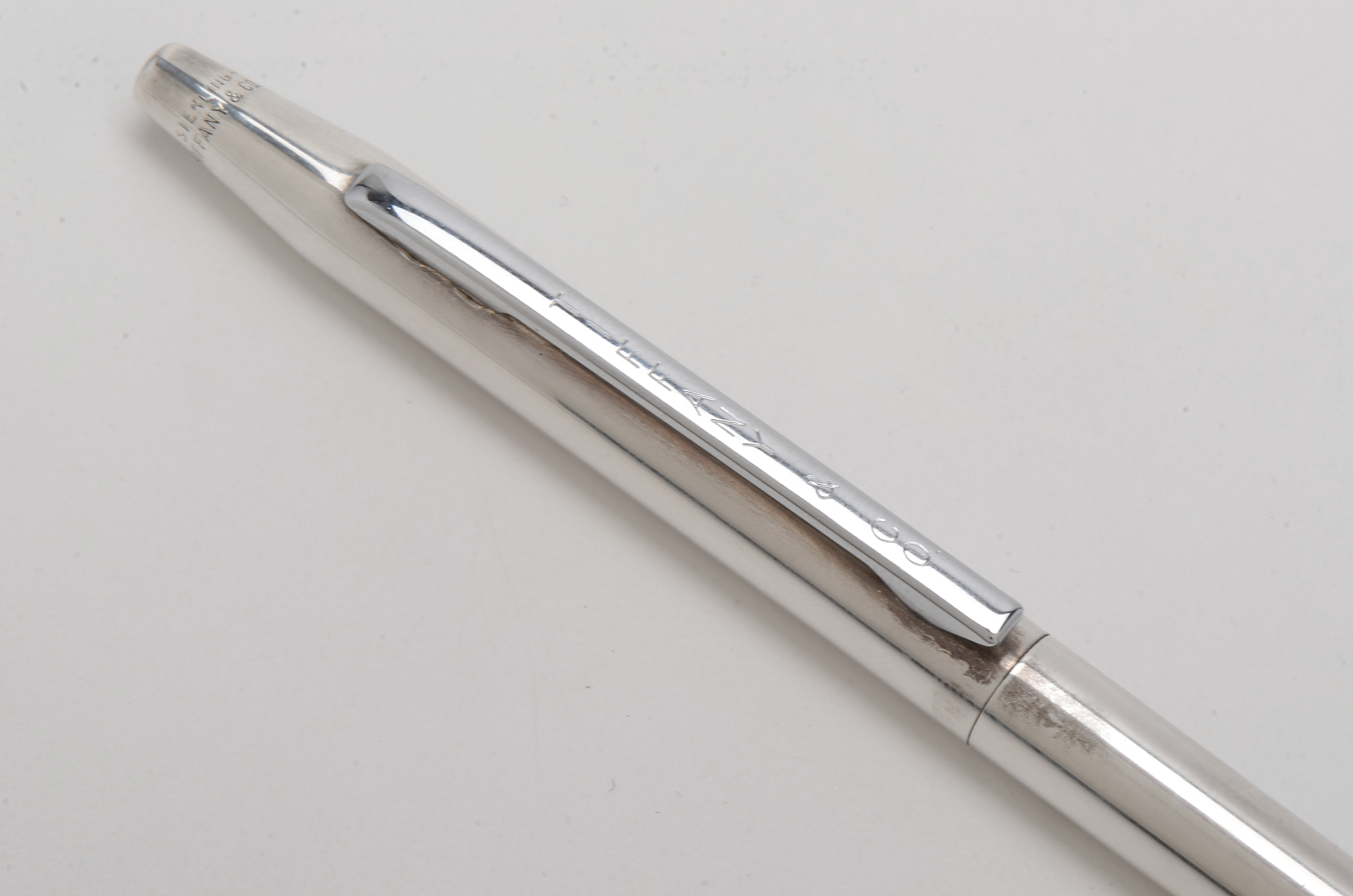 Tiffany & Co Sterling Silver Twist Ballpoint Pen