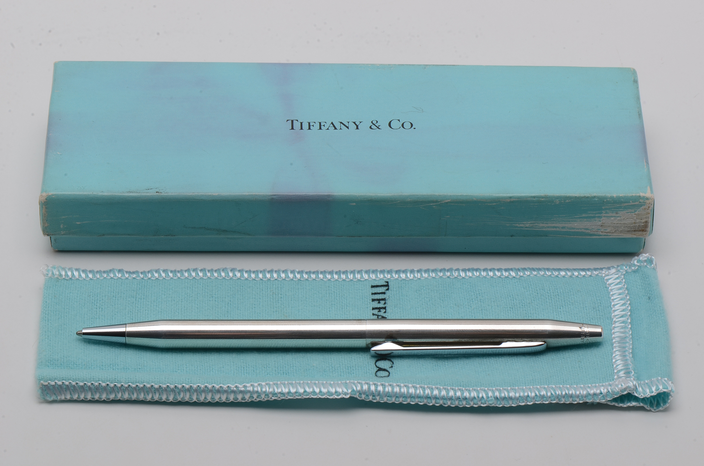 Tiffany & Co Sterling Silver Twist Ballpoint Pen