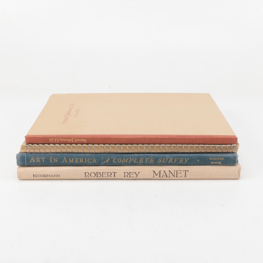 Vintage Books on Art Including 1938 "Manet"