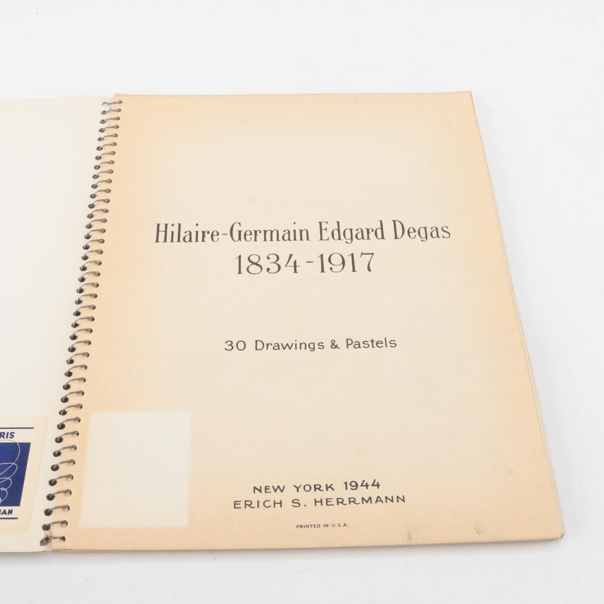 Vintage Books on Art Including 1938 "Manet"