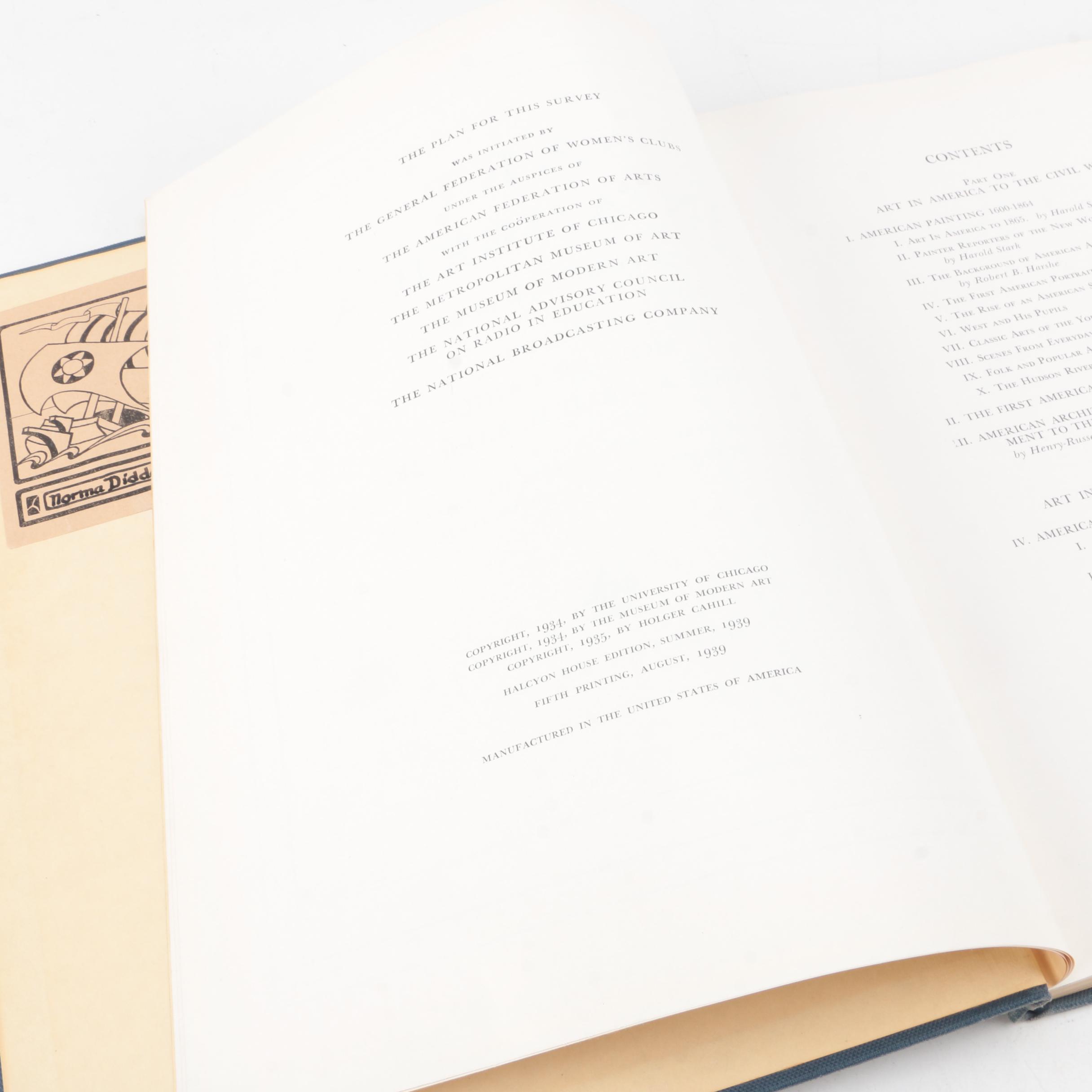 Vintage Books on Art Including 1938 "Manet"