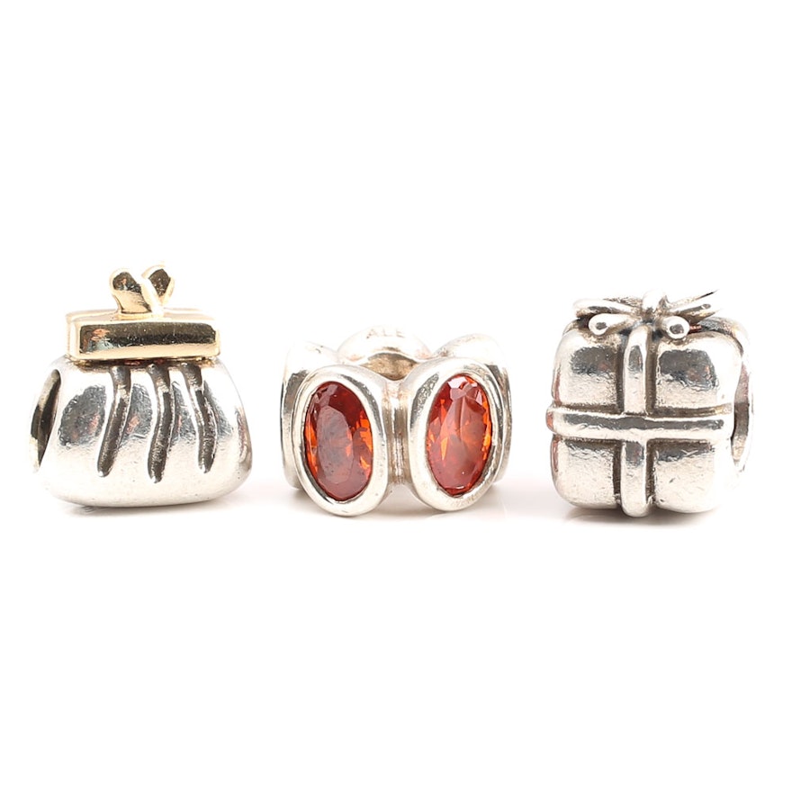 Pandora Sterling Silver Hand-Finished Charms