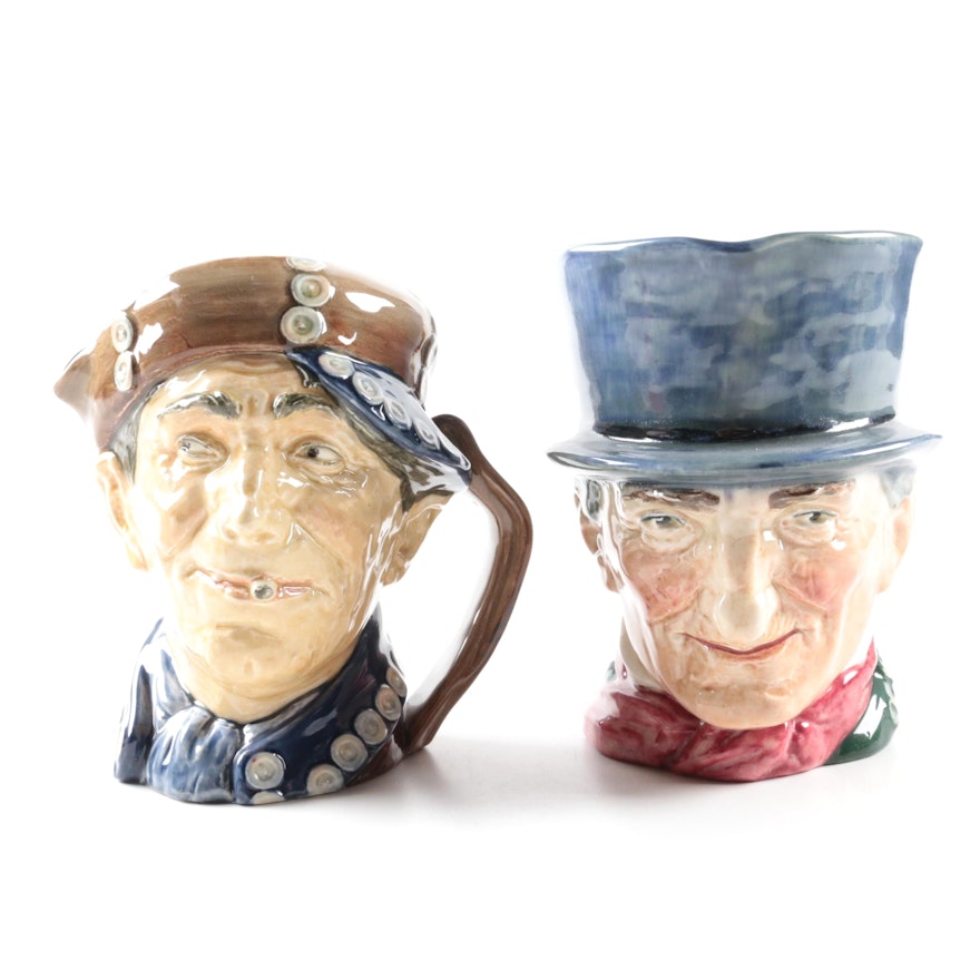 Vintage Royal Doulton " 'Arry" and "John Peel" Character Jugs 1939-55