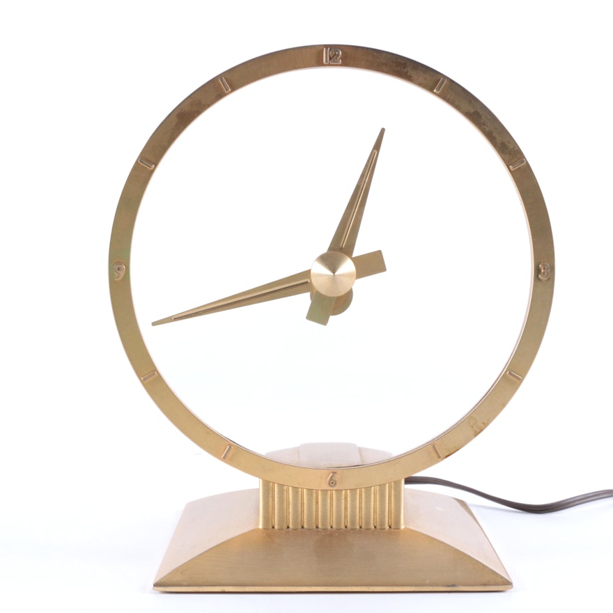 Mid Century Jefferson "Golden Hour" Electric Clock