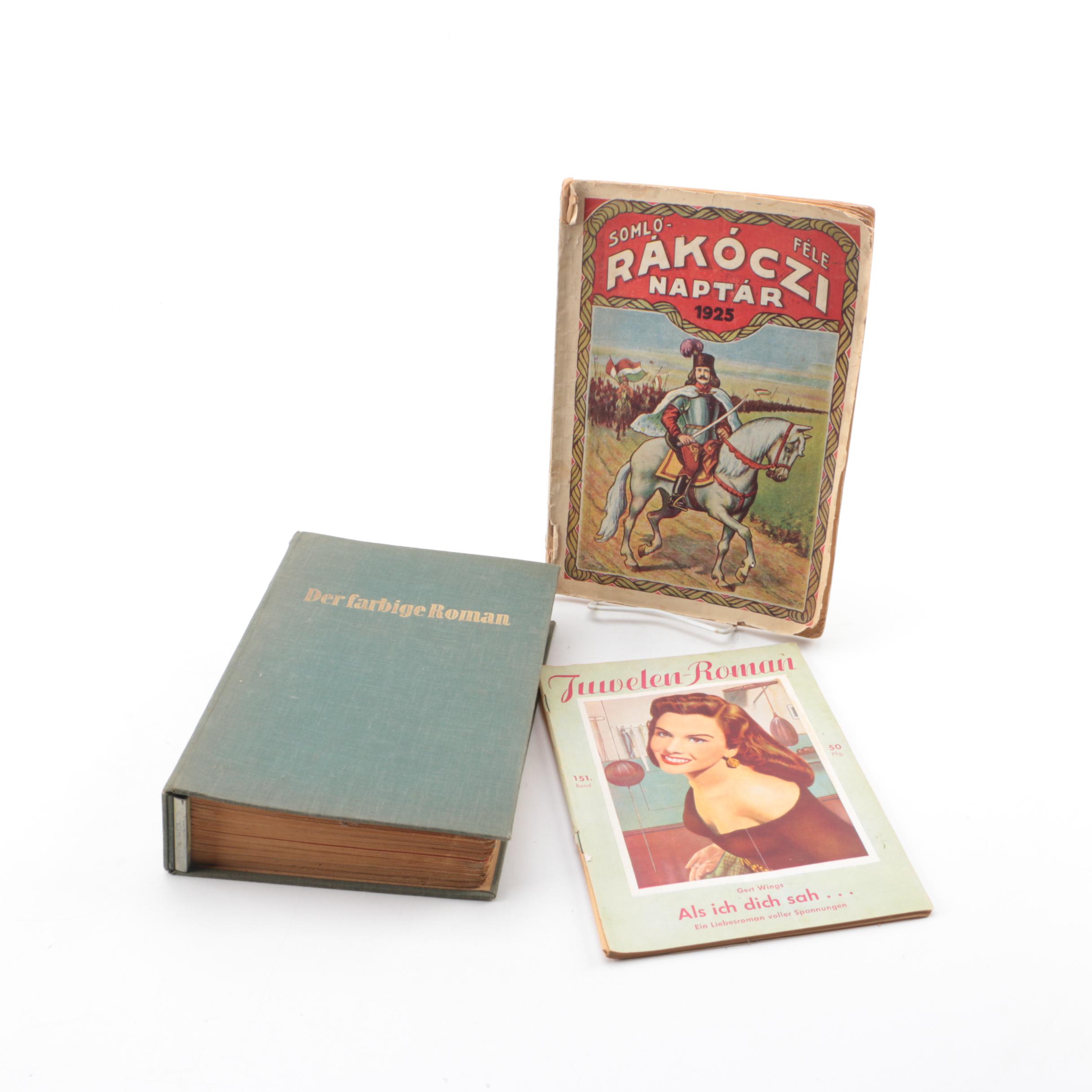 German and Hungarian Language Books and Magazines