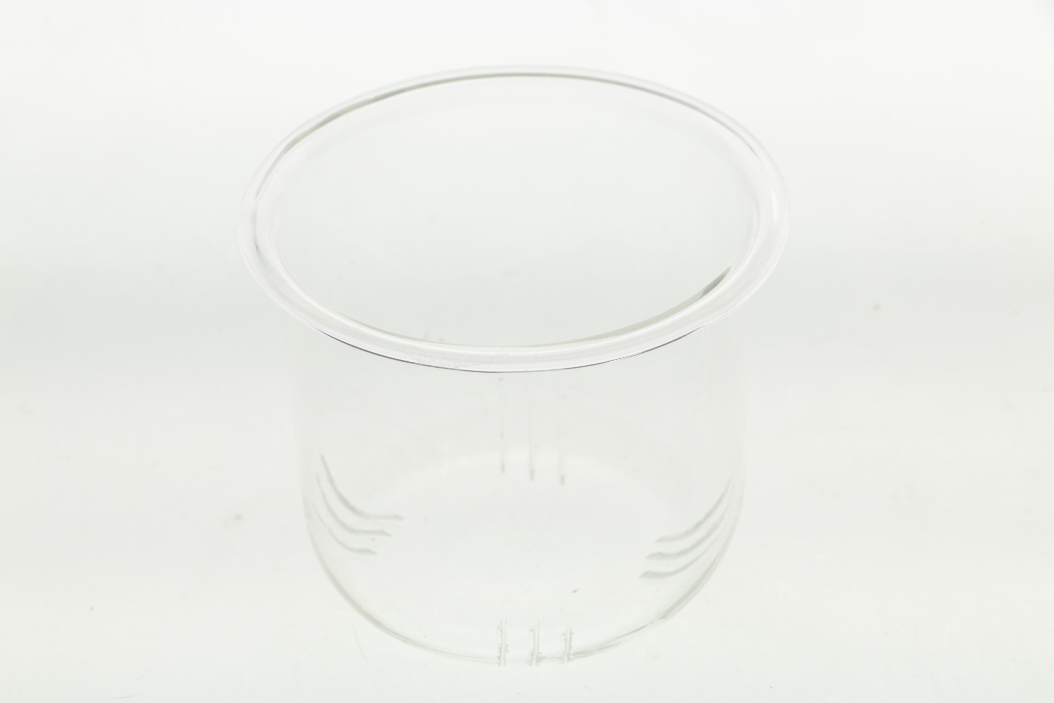 Glass Pedestal Napkin Holder with Cups and Teapot