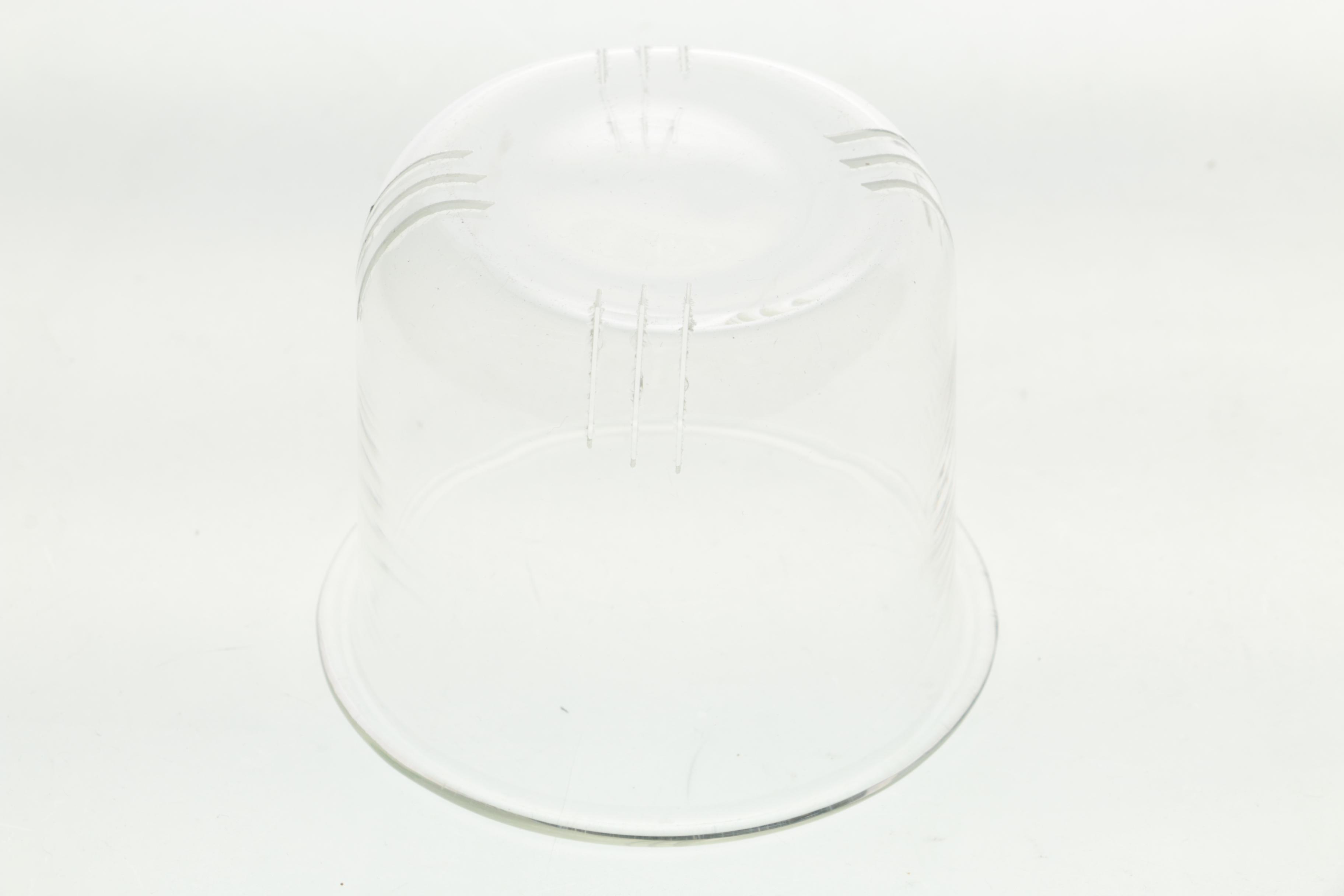Glass Pedestal Napkin Holder with Cups and Teapot