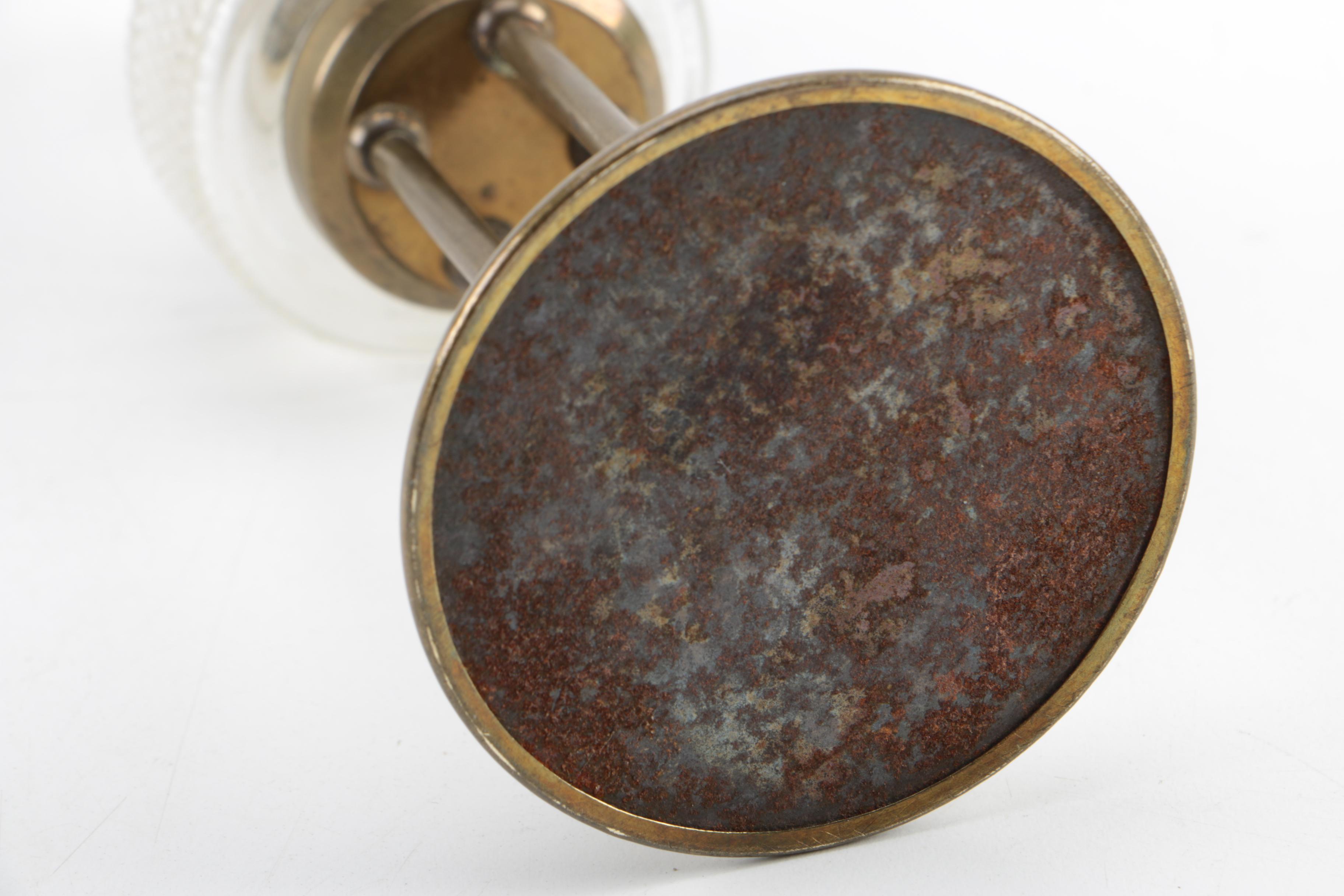 Brass and Glass Lamp Parts