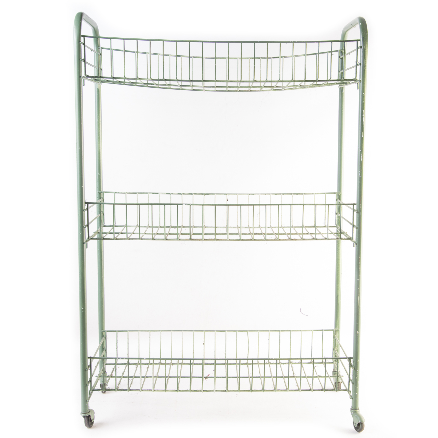 Rolling Metal Tiered Cart