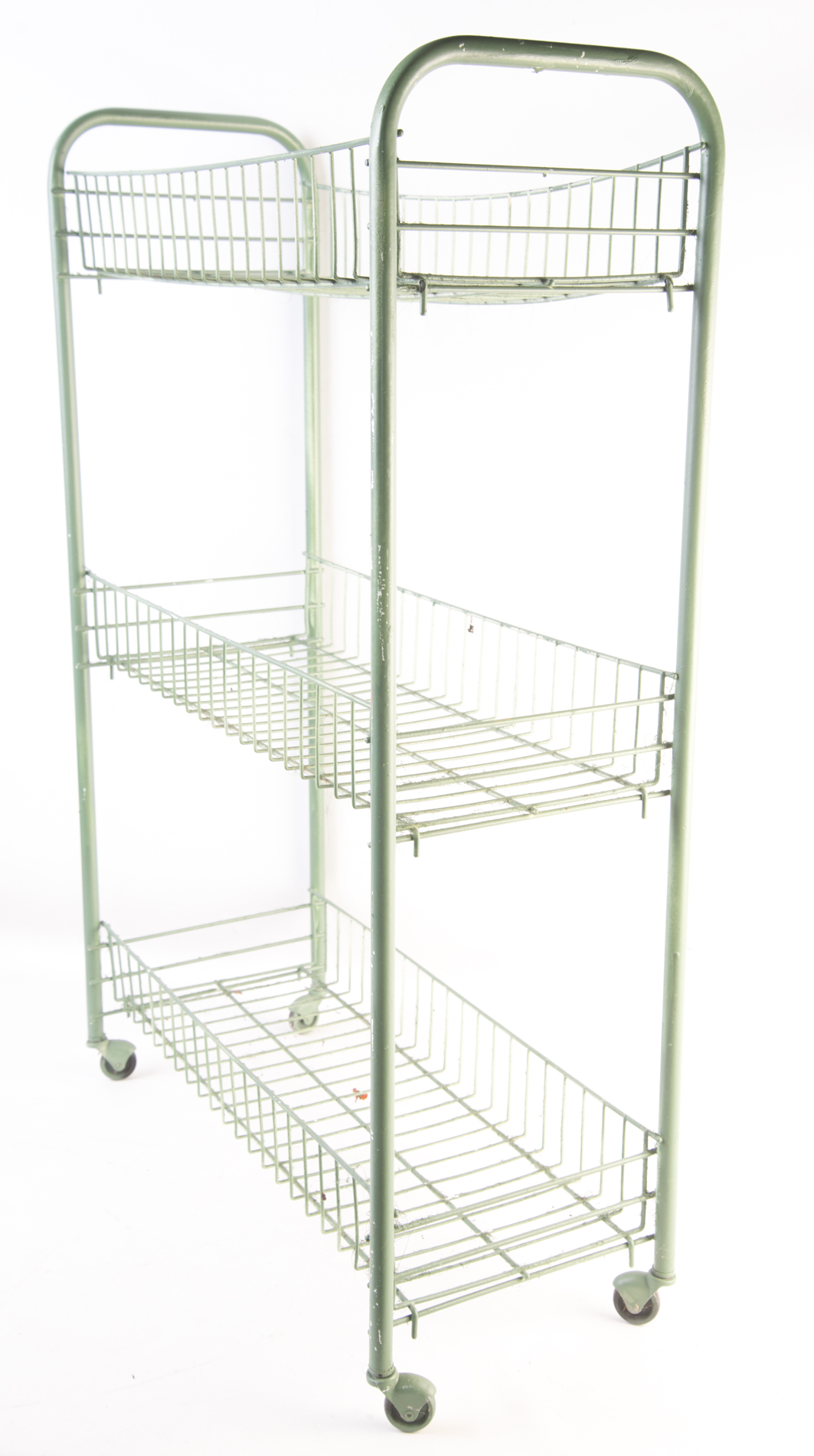 Rolling Metal Tiered Cart
