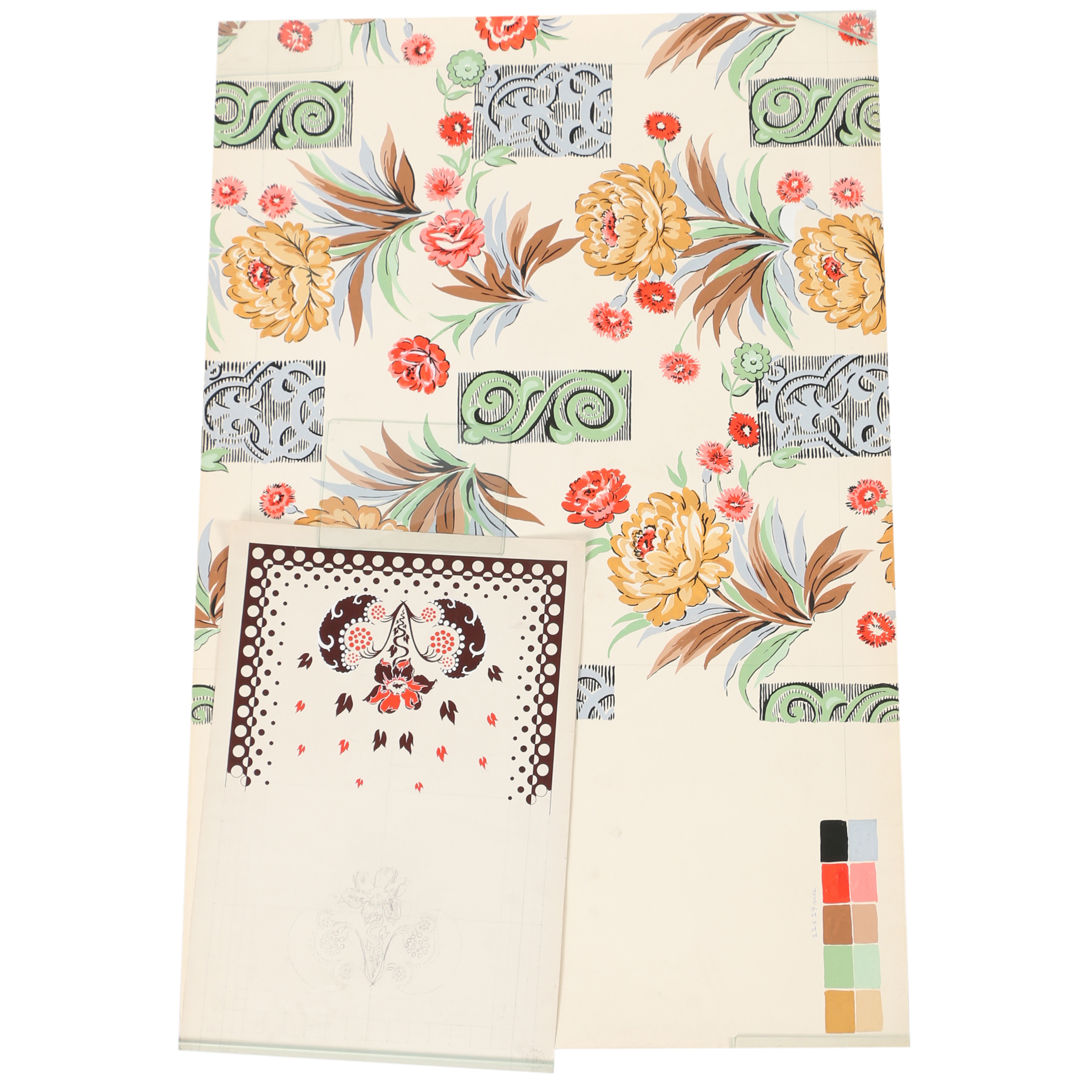 A. Sirooni Inc. Gouache Textile Designs