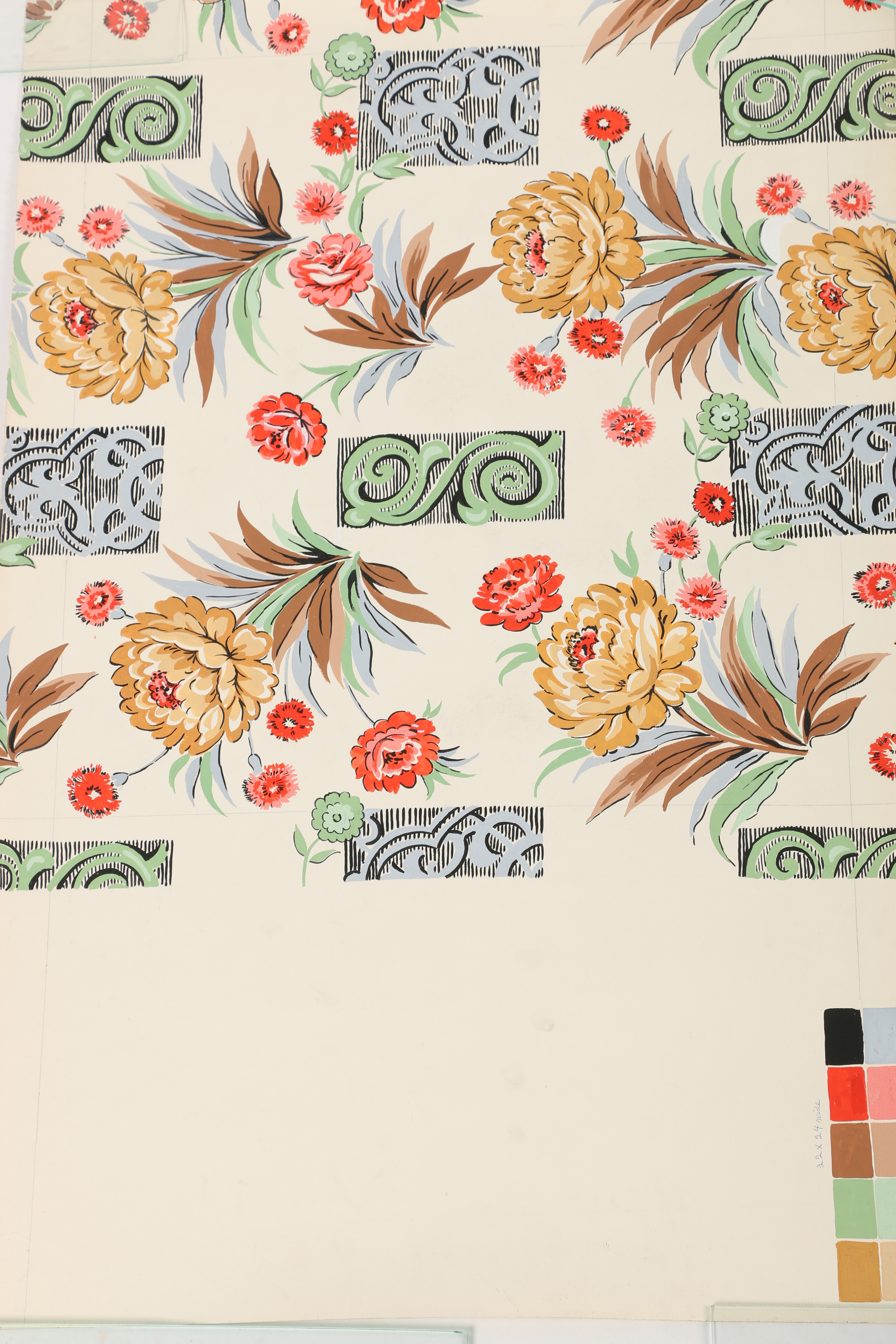 A. Sirooni Inc. Gouache Textile Designs
