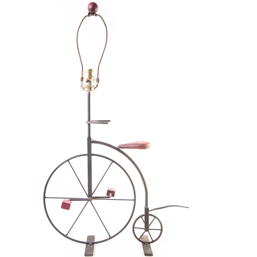 Penny Farthing Figural Lamp
