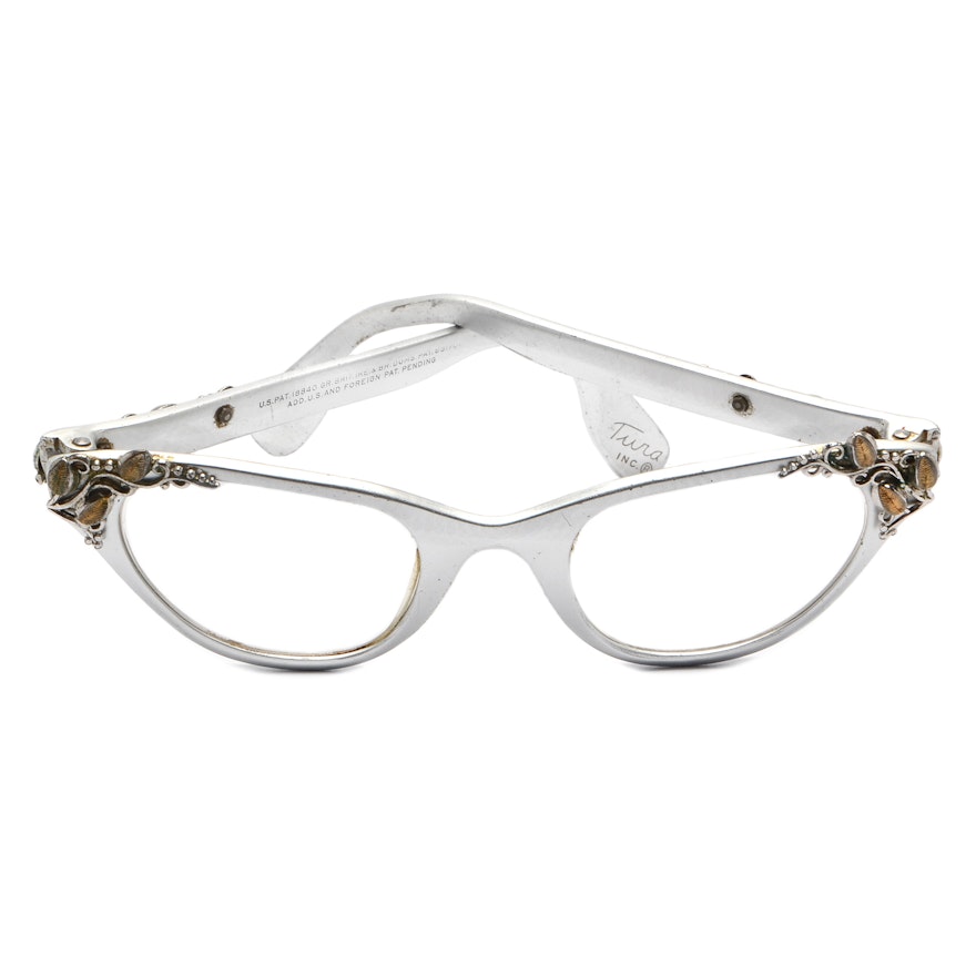 Vintage Tura Cat Eyeglasses