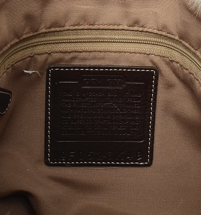 Coach Signature C Canvas, Suede and Faux Fur Handbag