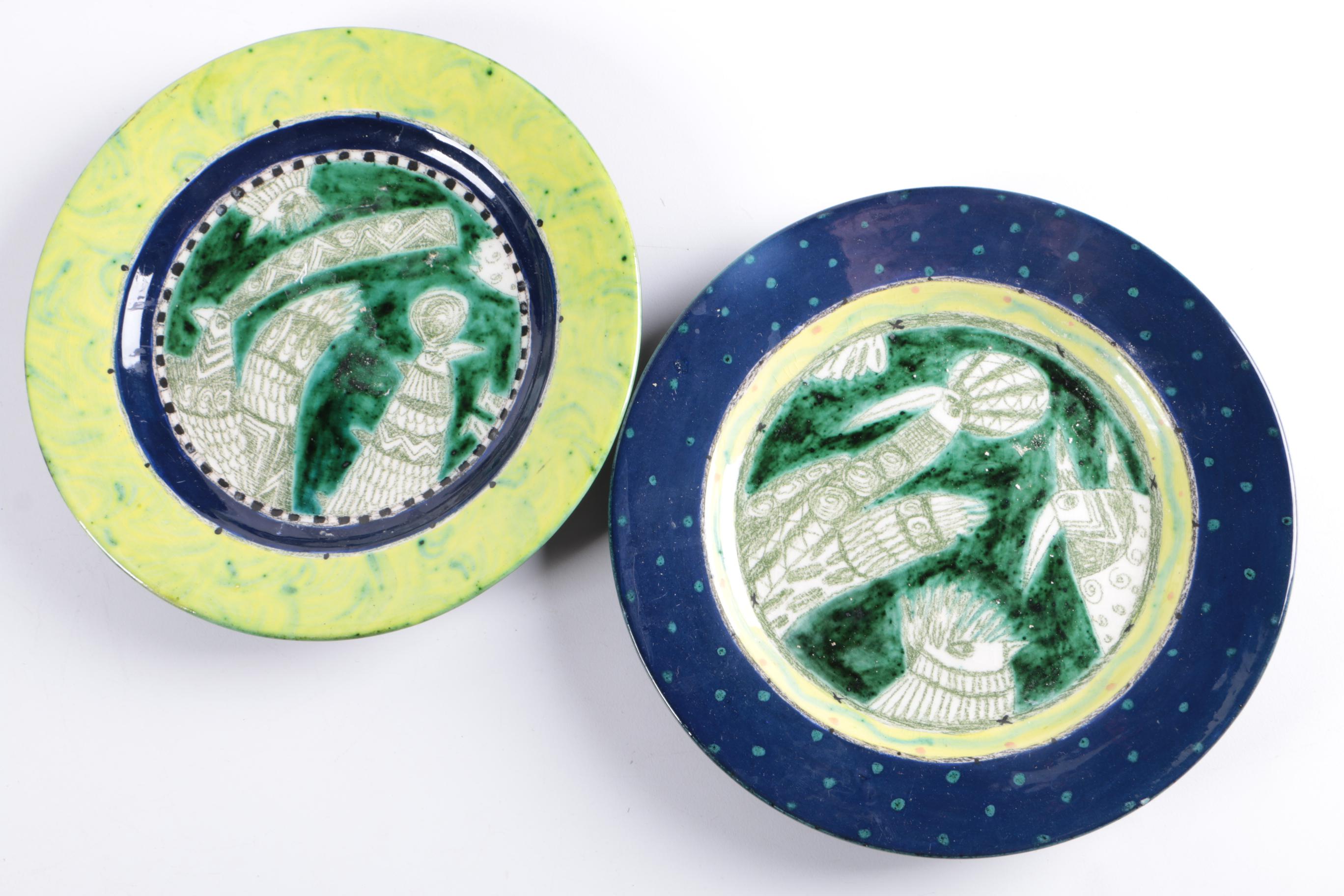 Linda Hojem Ceramic Art Plates