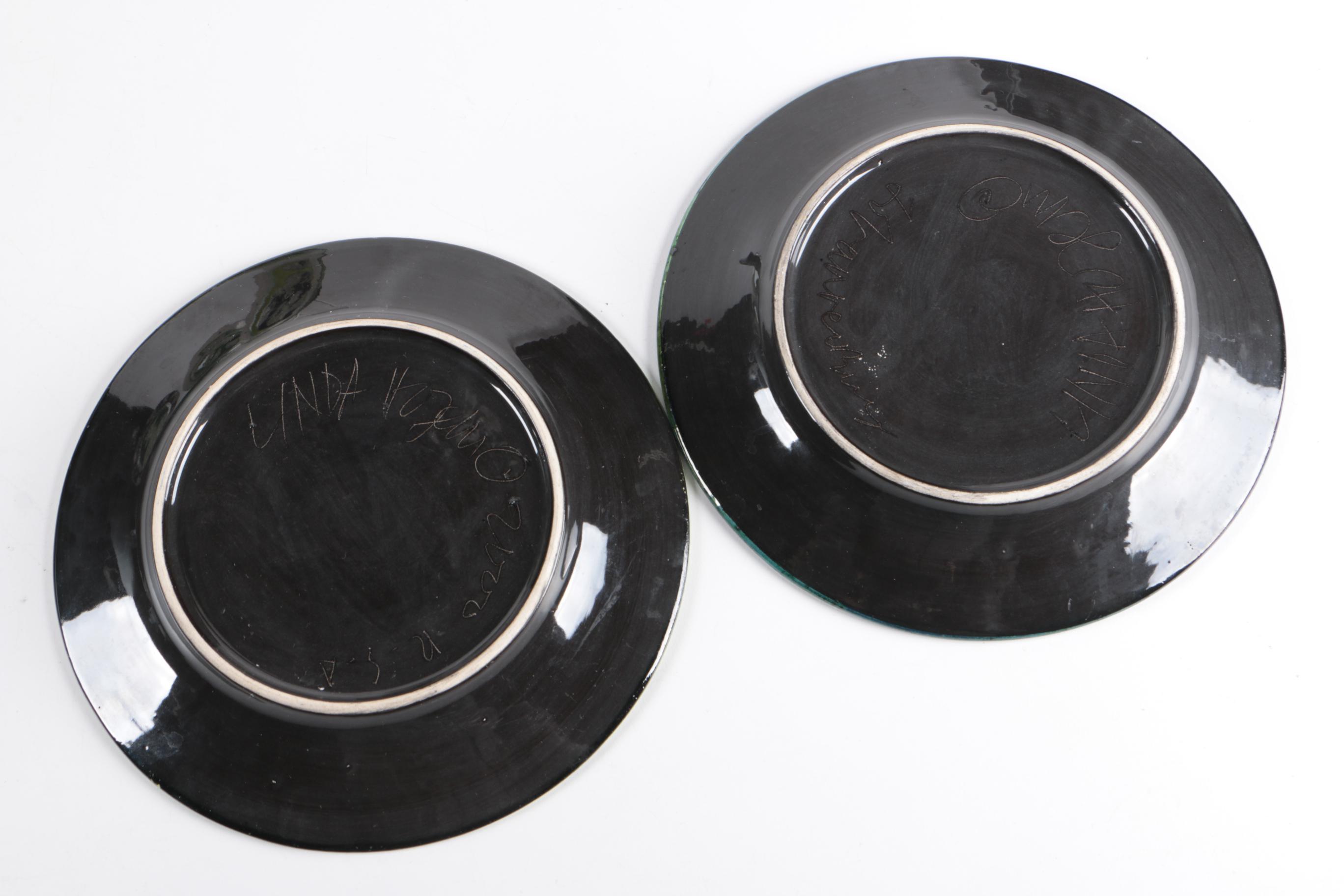 Linda Hojem Ceramic Art Plates