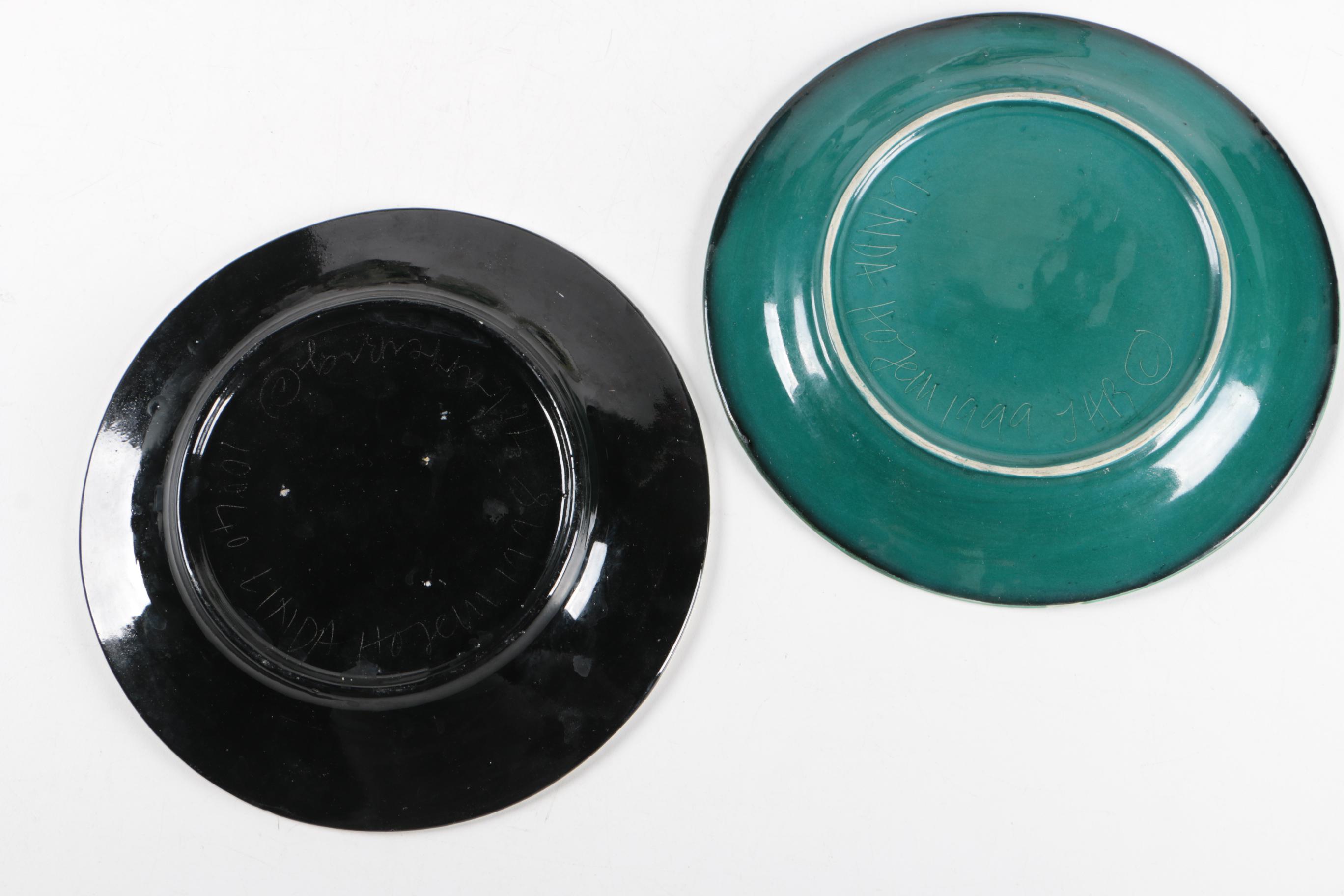 Linda Hojem Ceramic Art Plates