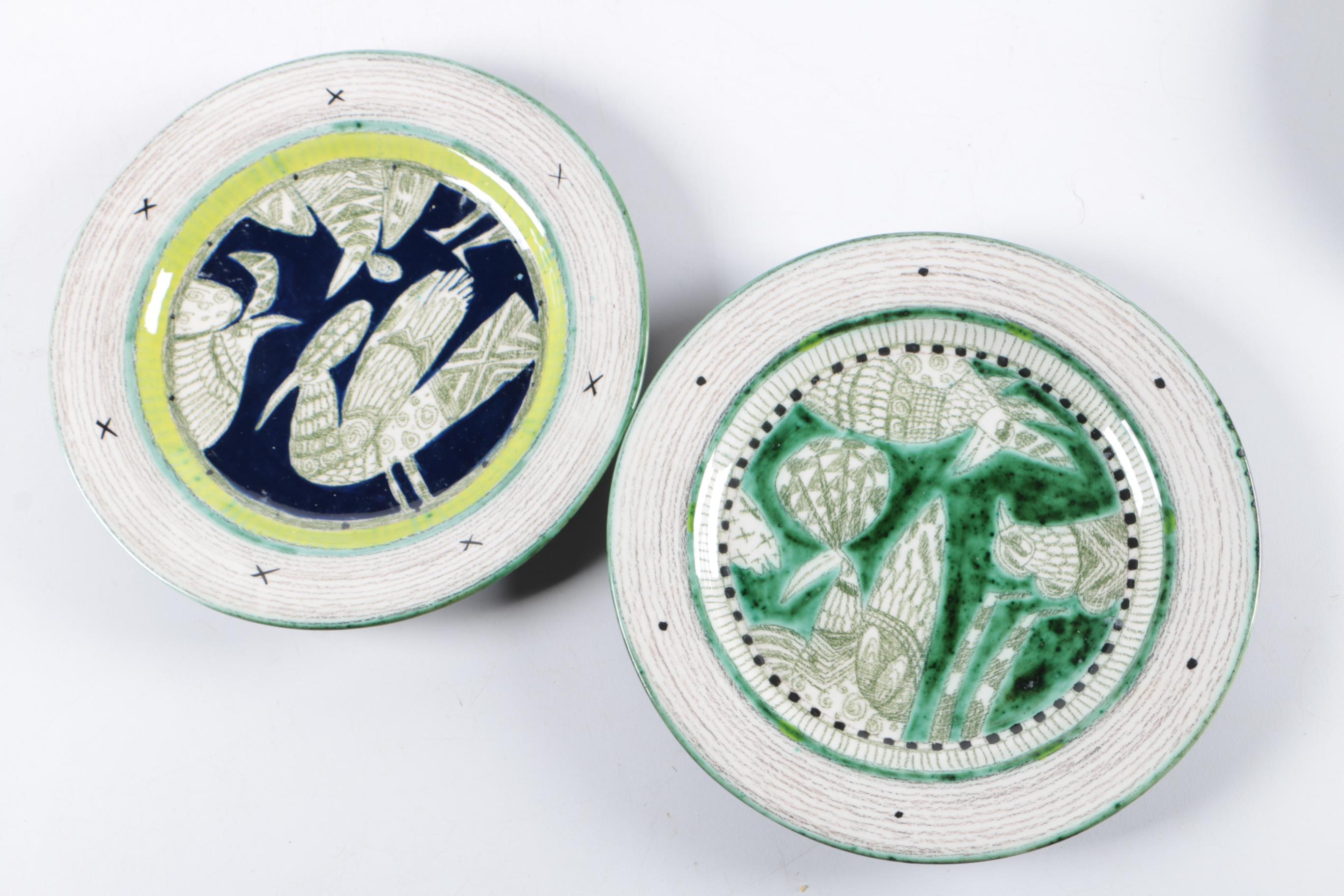 Linda Hojem Ceramic Art Plates