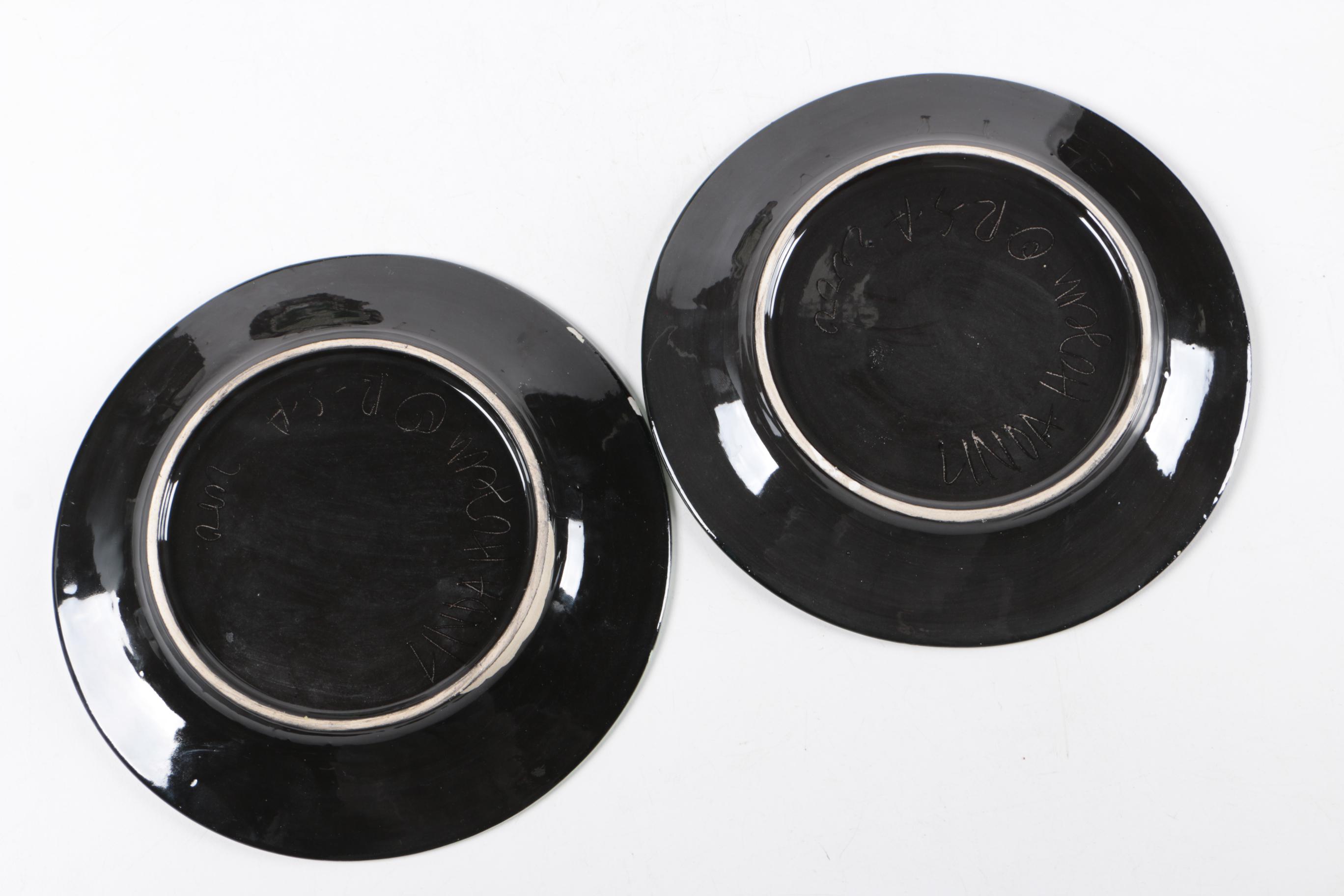 Linda Hojem Ceramic Art Plates