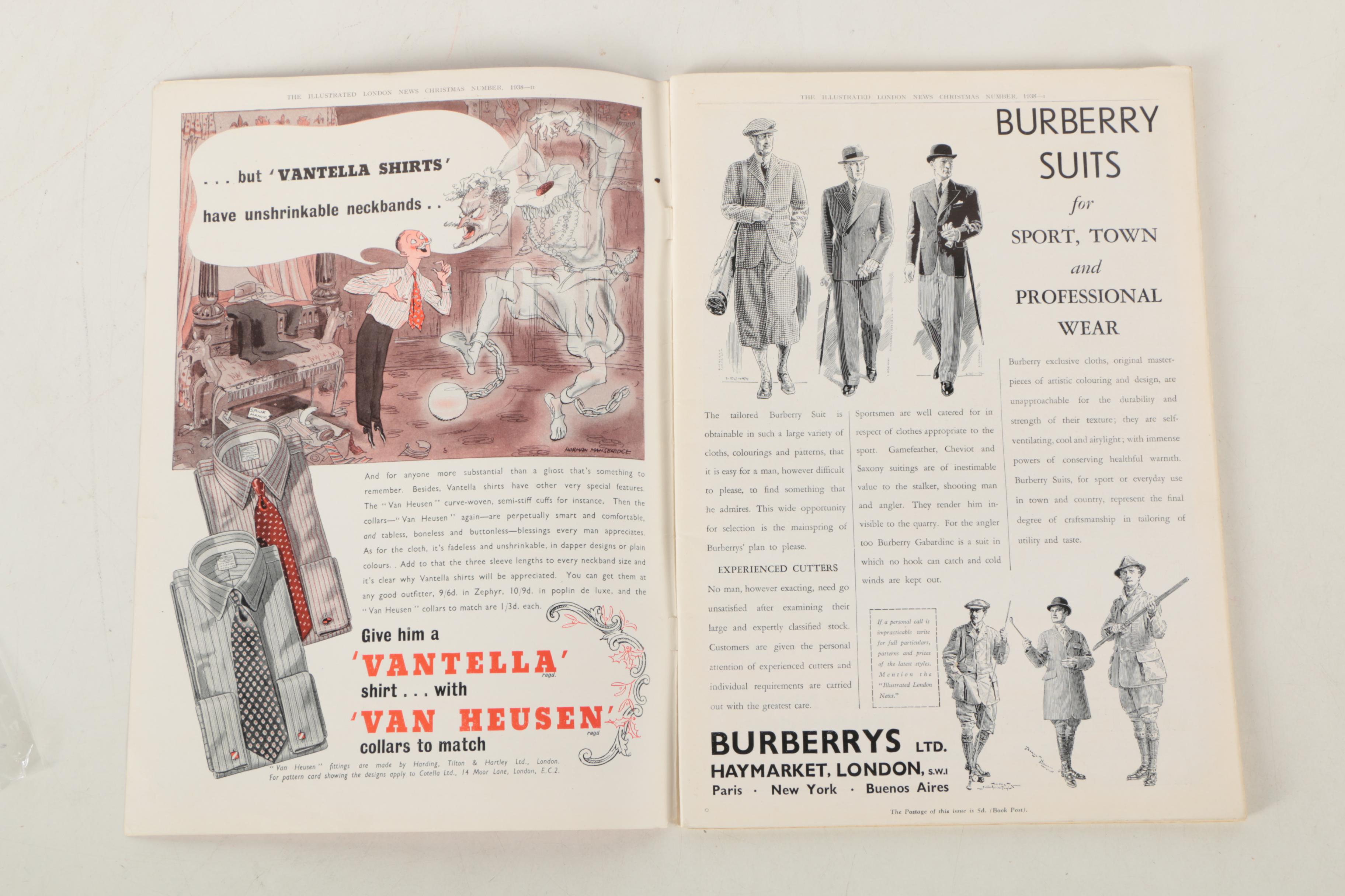 1938 "The Illustrated London News" Christmas Issue Magazine