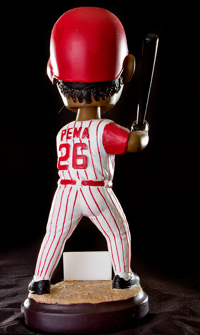 Reds Bobbleheads, Joe Nuxhall Figurine and 1965 Rookie Stars Topps Baseball Card