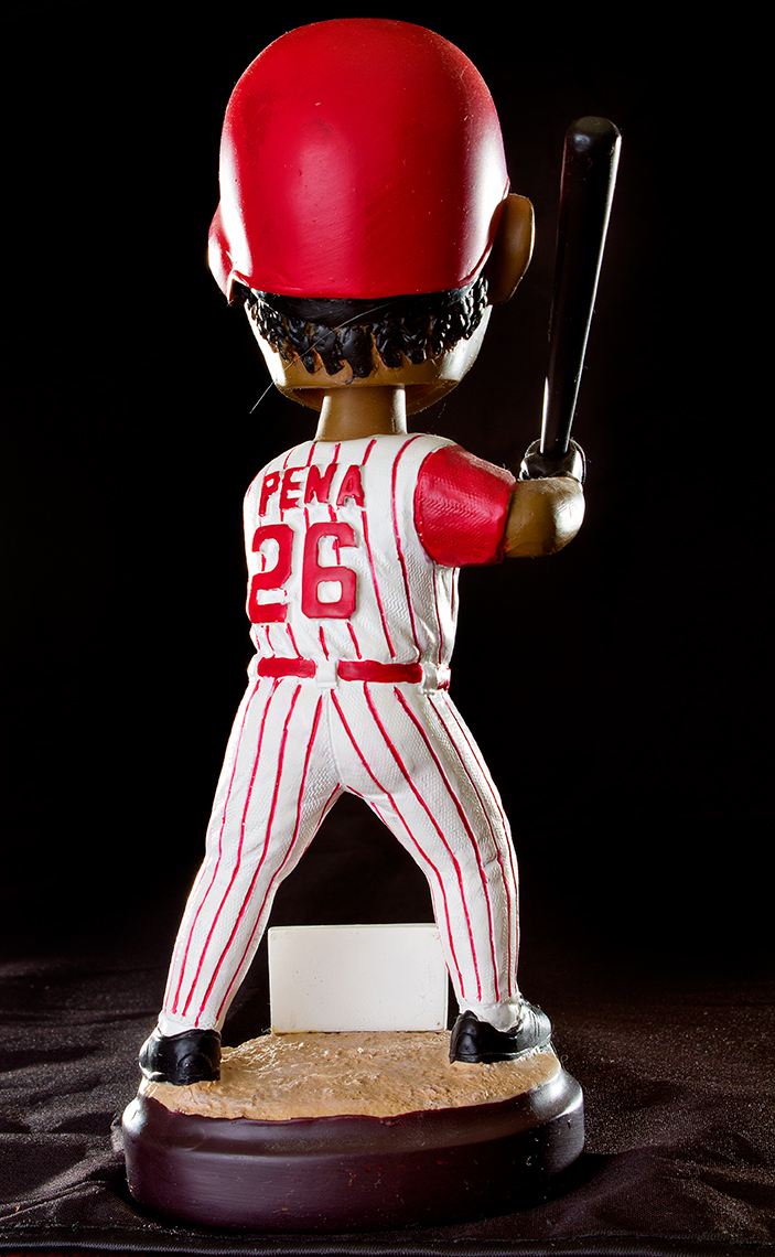 Reds Bobbleheads, Joe Nuxhall Figurine and 1965 Rookie Stars Topps Baseball Card