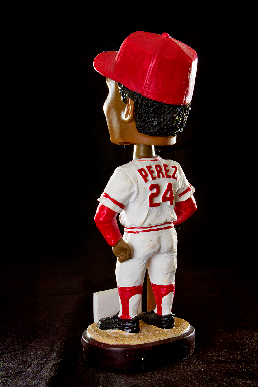 Reds Bobbleheads, Joe Nuxhall Figurine and 1965 Rookie Stars Topps Baseball Card