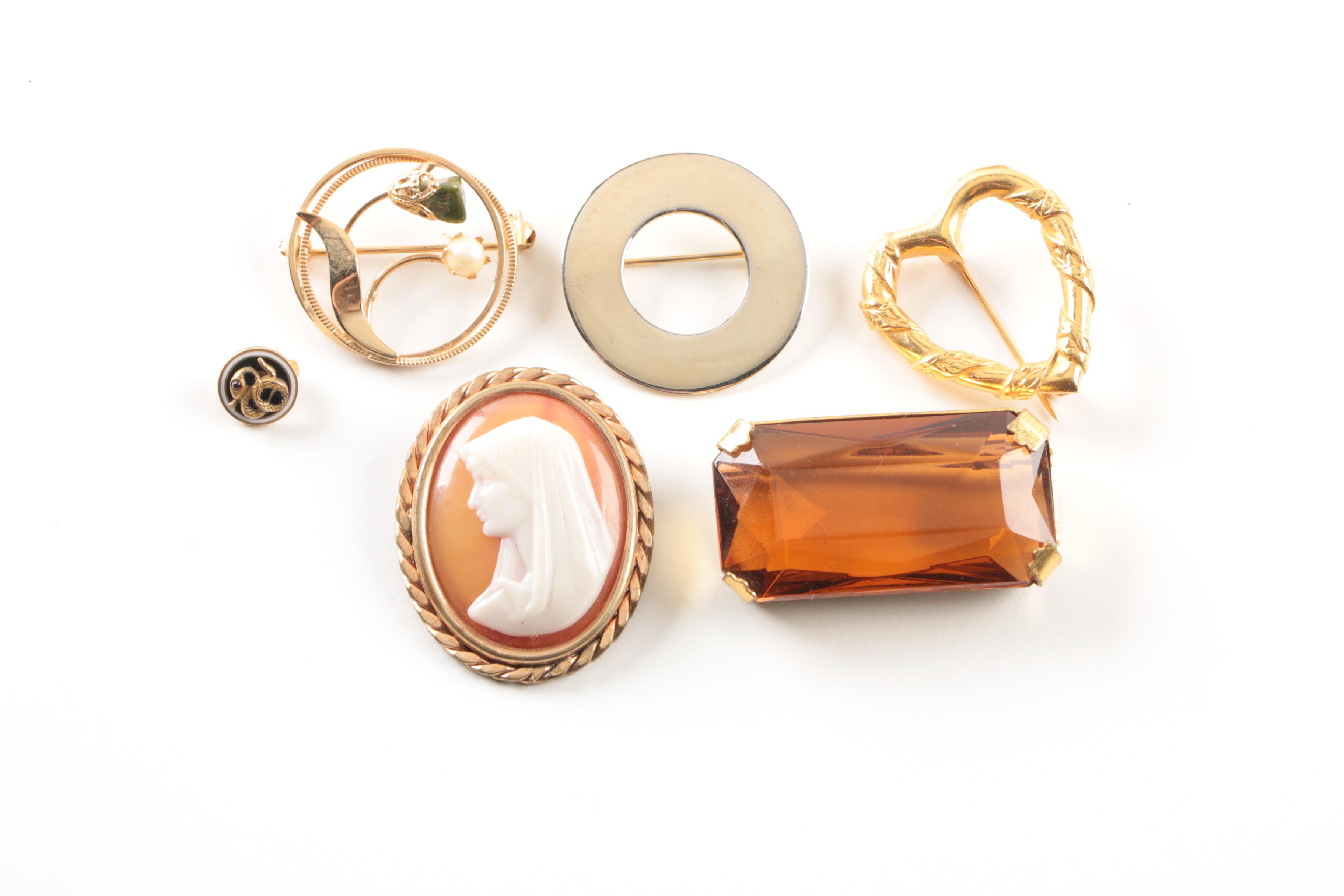 Assortment of Costume Jewelry Including a Skaggen and Kirks Folly