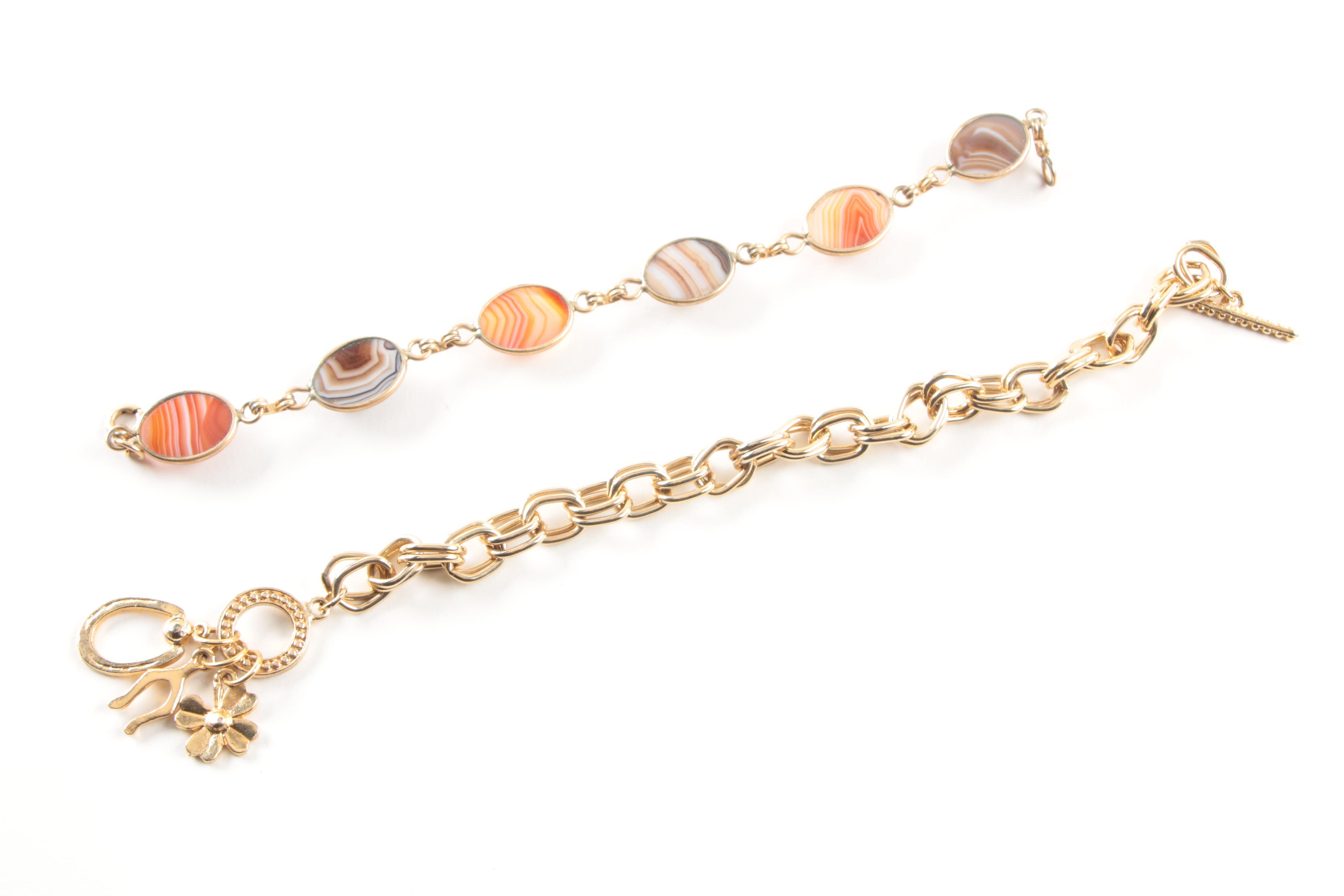 Assortment of Costume Jewelry Including a Skaggen and Kirks Folly