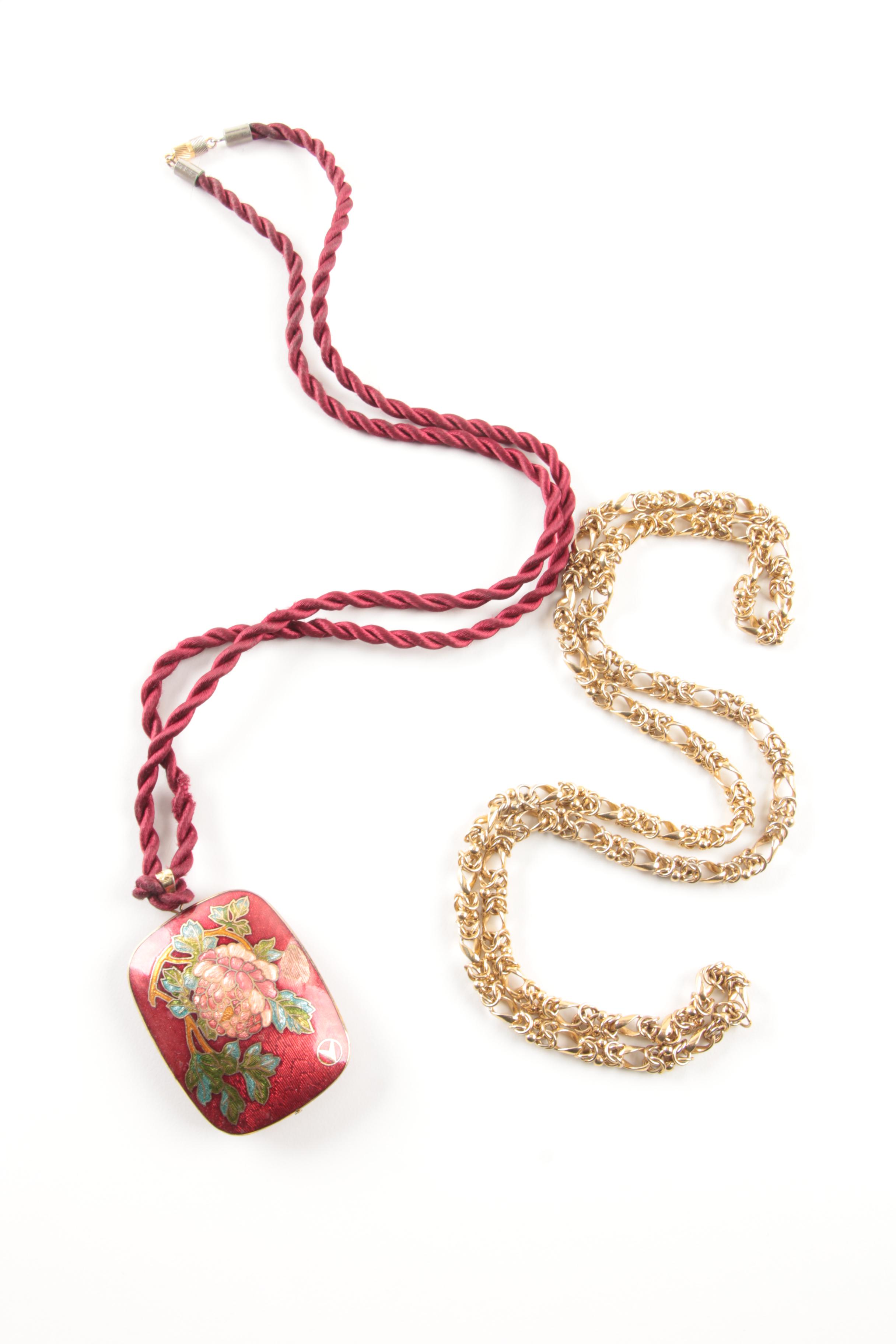 Assortment of Costume Jewelry Including a Skaggen and Kirks Folly